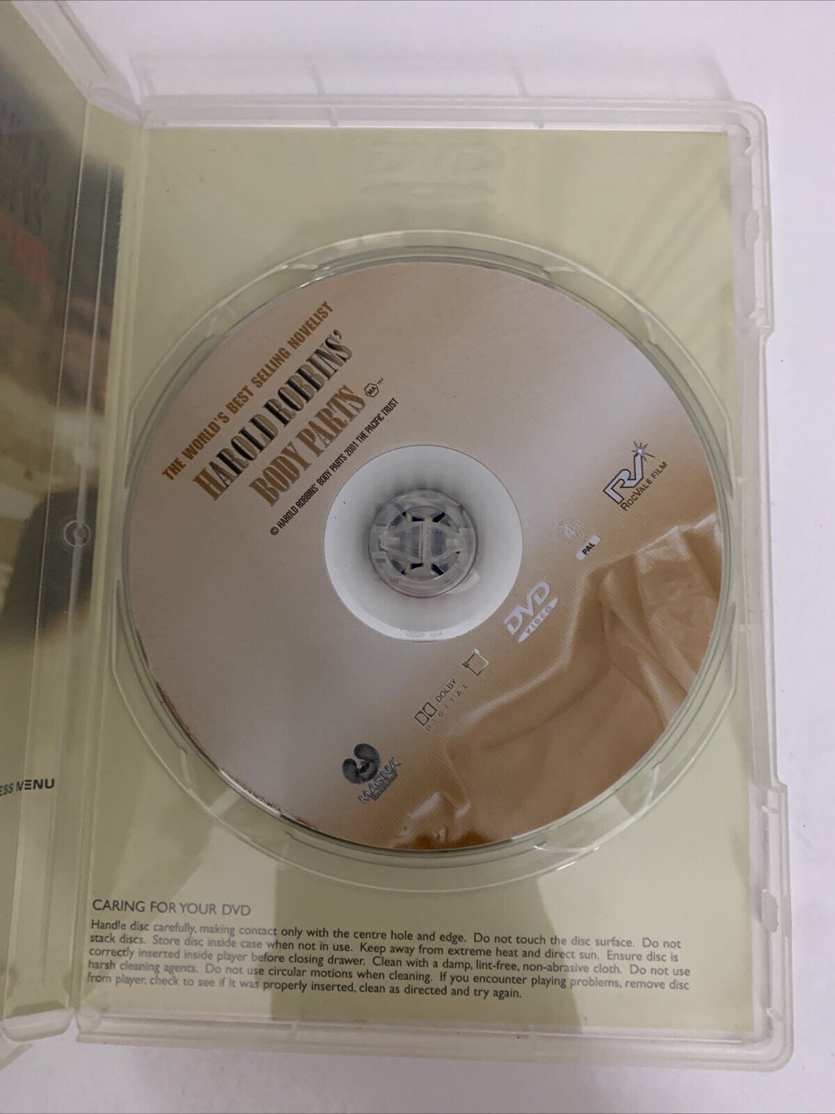 Harold Robbins' Body Parts (DVD, 2000) Richard Greico, Athena Massey Region 4