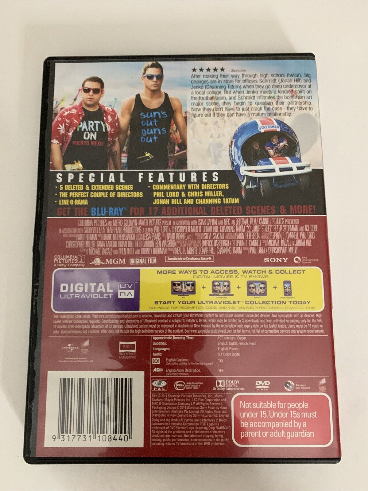 22 Jump Street (DVD, 2014) Channing Tatum, Jonah Hill Region 4