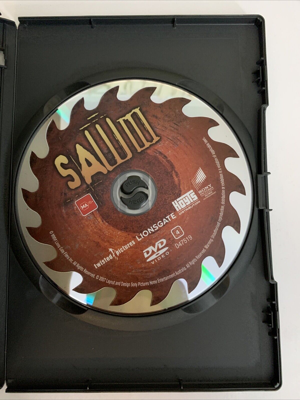 Saw 3 (DVD, 2006) Horror Film Shawnee Smith, Angus Mcfadyen, Tobin Bell Region 4