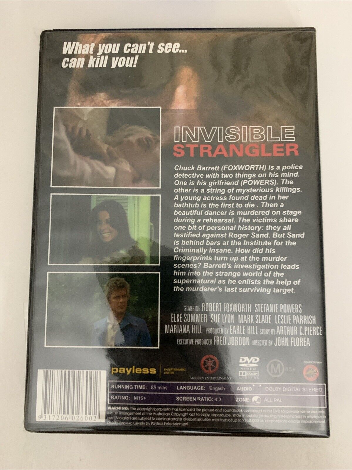 Invisible Strangler (DVD. 1978) Robert Foxworth, Stefanie Powers All Regions NEW