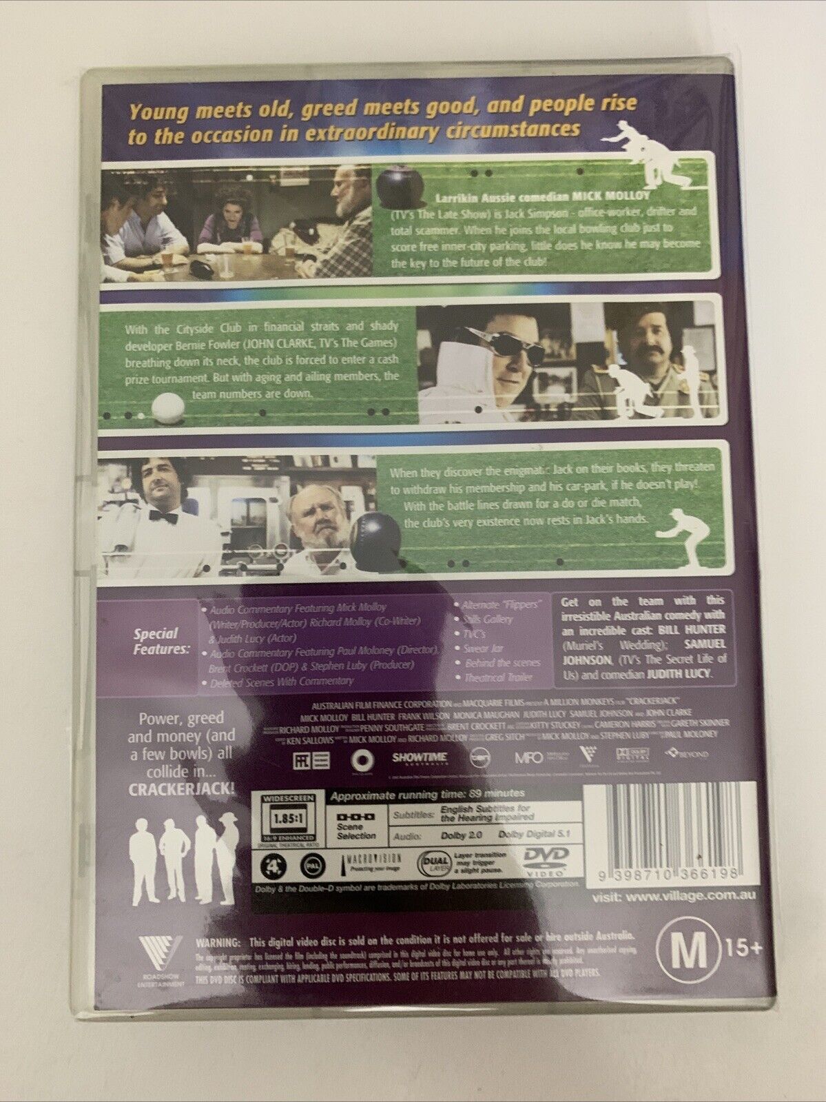 Crackerjack (DVD, 2002) Bill Hunter, Judith Lucy, Mick Molloy Region 4 NEW