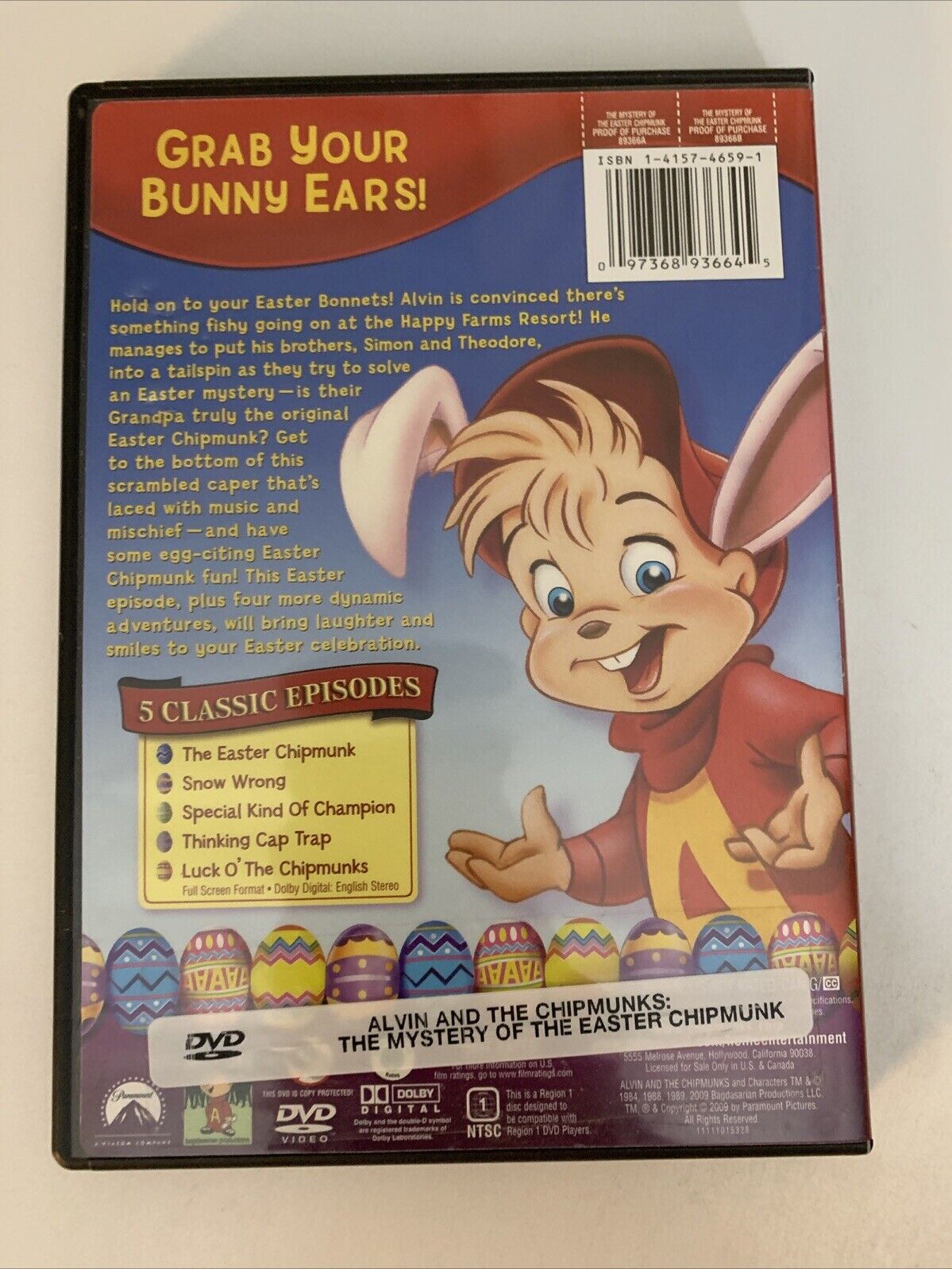 Alvin & The Chipmunks The Mystery Of The Easter Chipmunk (DVD) Region 1
