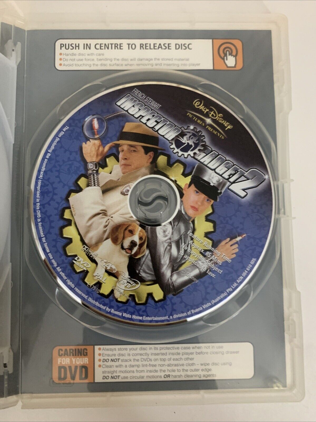 Inspector Gadget 1 & 2 (DVD, 1999) Disney Film Matthew Broderick Region 4