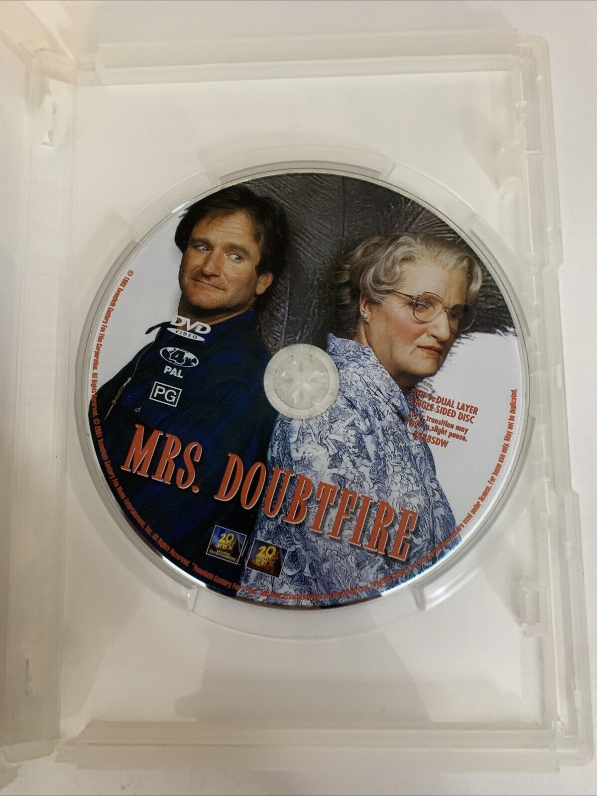 Mrs Doubtfire (DVD, 1993) Sally Field, Robin Williams Region 4