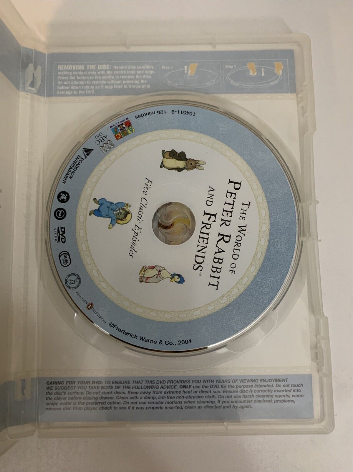 Beatrix Potter: The World of Peter Rabbit and Friends (DVD, 1993) Region 4