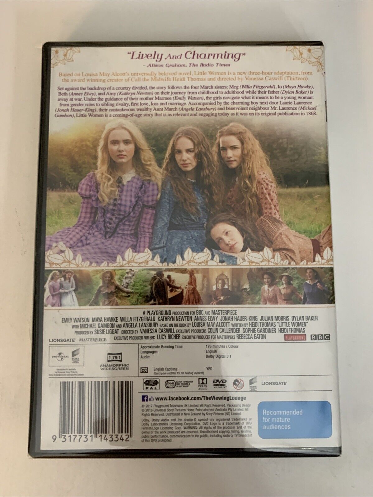 Little Women (DVD, 2017) BBC Drama Mini Series Complete Region 4 &2 NEW