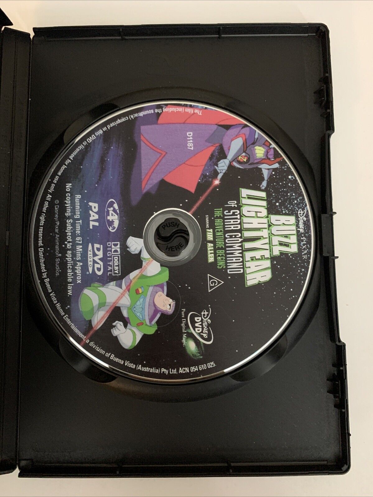 Buzz Lightyear Of Star Command (DVD, 2000) Disney Animation Region 4