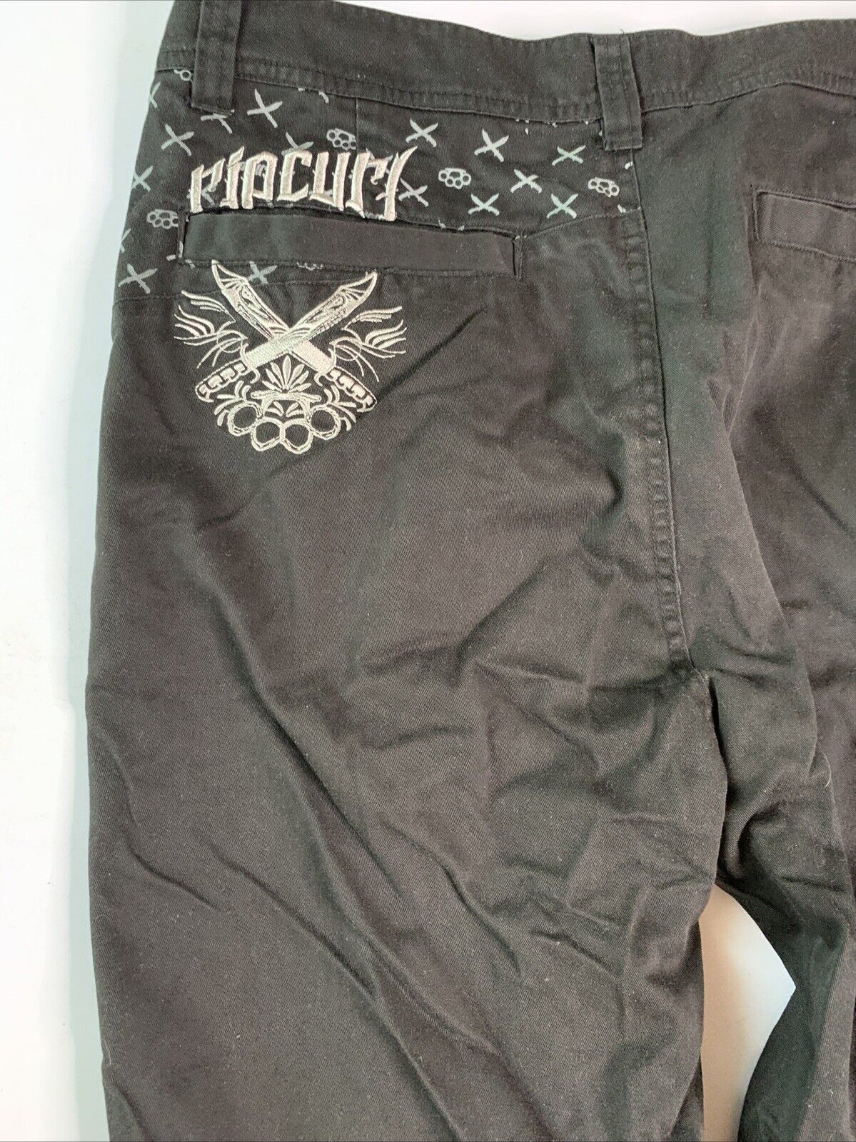 Rip Curl Black Casual Trousers Pants Size 36 Mens