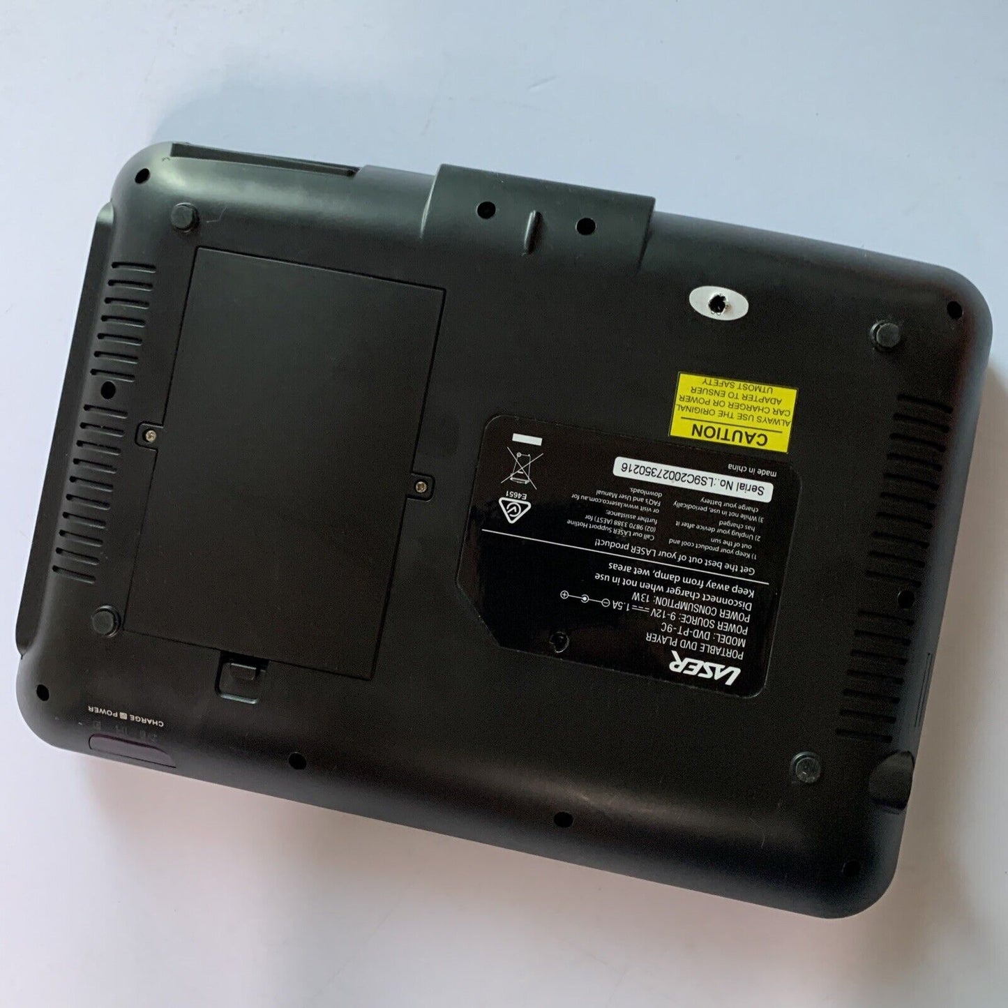 Laser DVD-PT-9C 9" LCD Portable DVD Player All Multi-Region with Power Supply