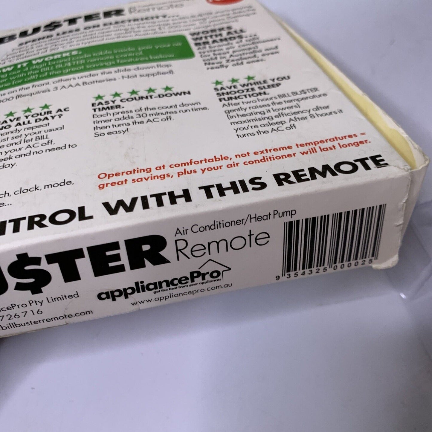 Bill Buster Universal Air Conditioner Remote Control