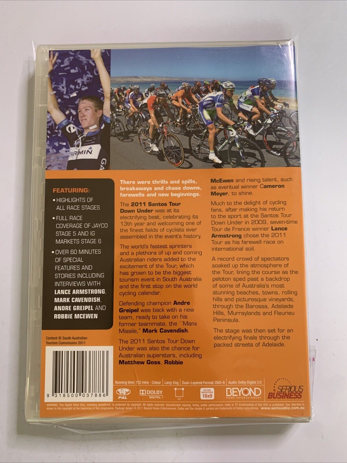 Tour Down Under 2011 (DVD, 2011, 4-Disc Set) Cycling Region 4