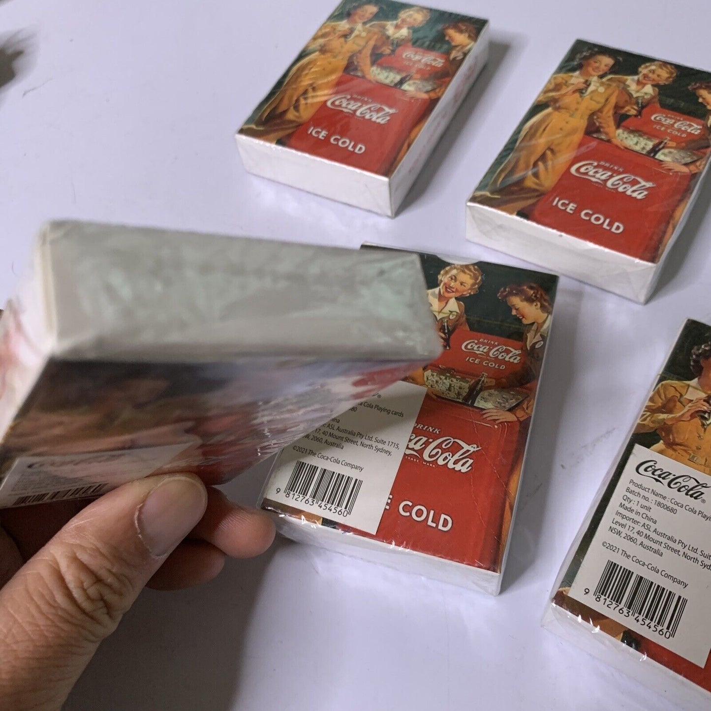 5x Coca-Cola Playing Cards 2021 NEW Sealed