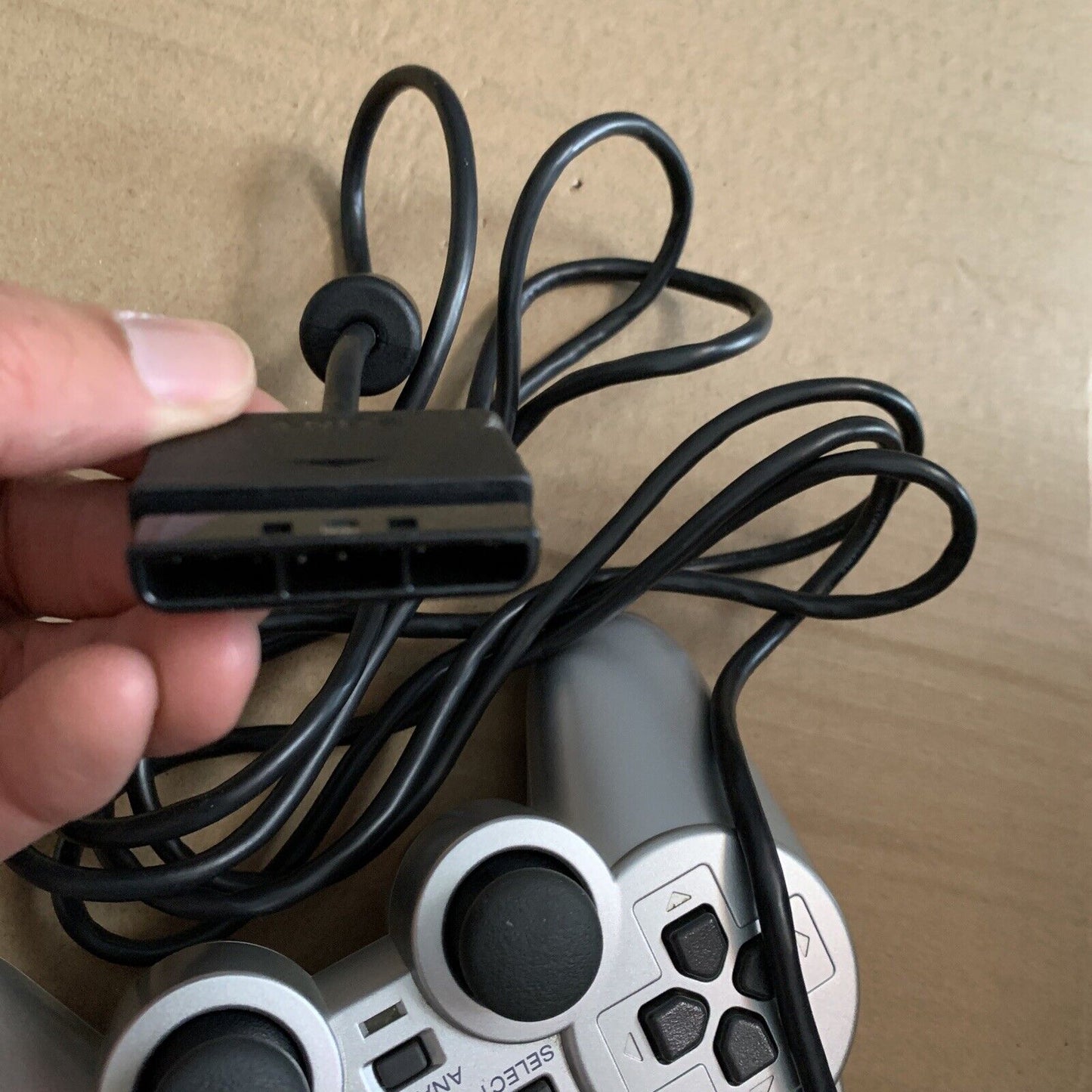 Official Sony PS2 PlayStation 2 Silver DualShock 2 Controller SCPH-10010 Genuine