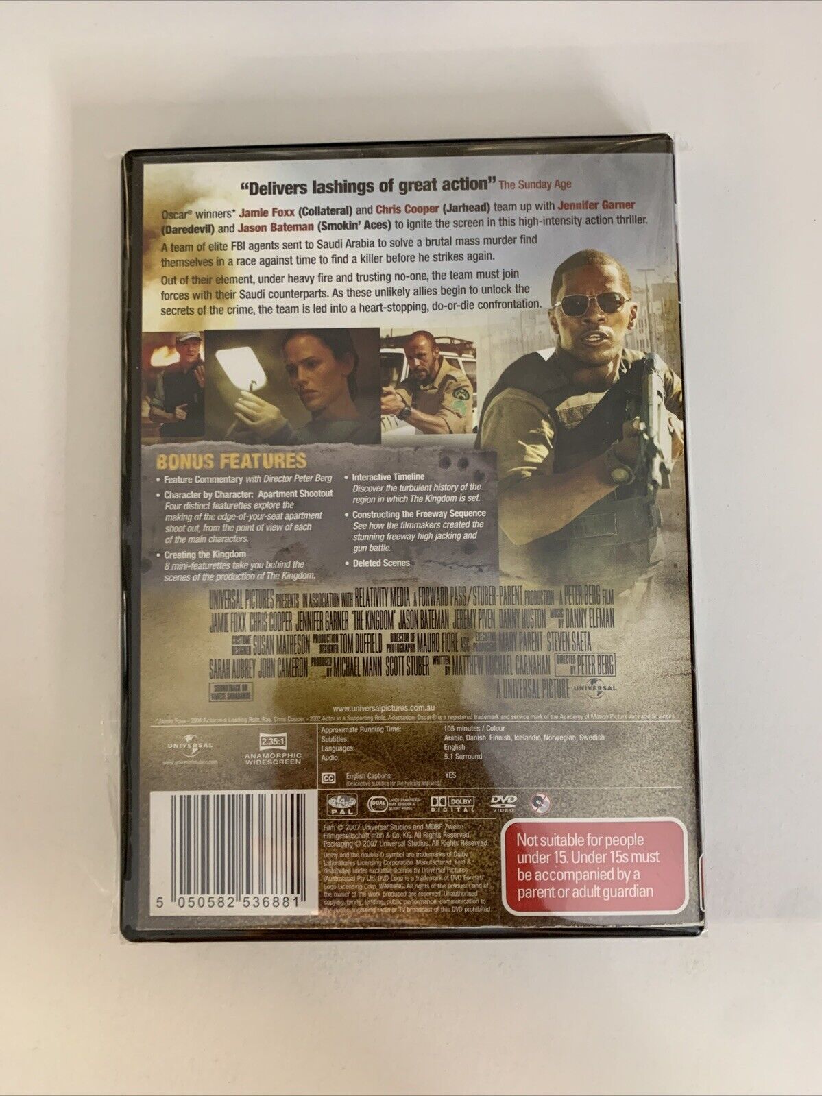The Kingdom (DVD, 2007) Jamie Foxx, Chris Cooper, Jason Bateman Region 4 NEW
