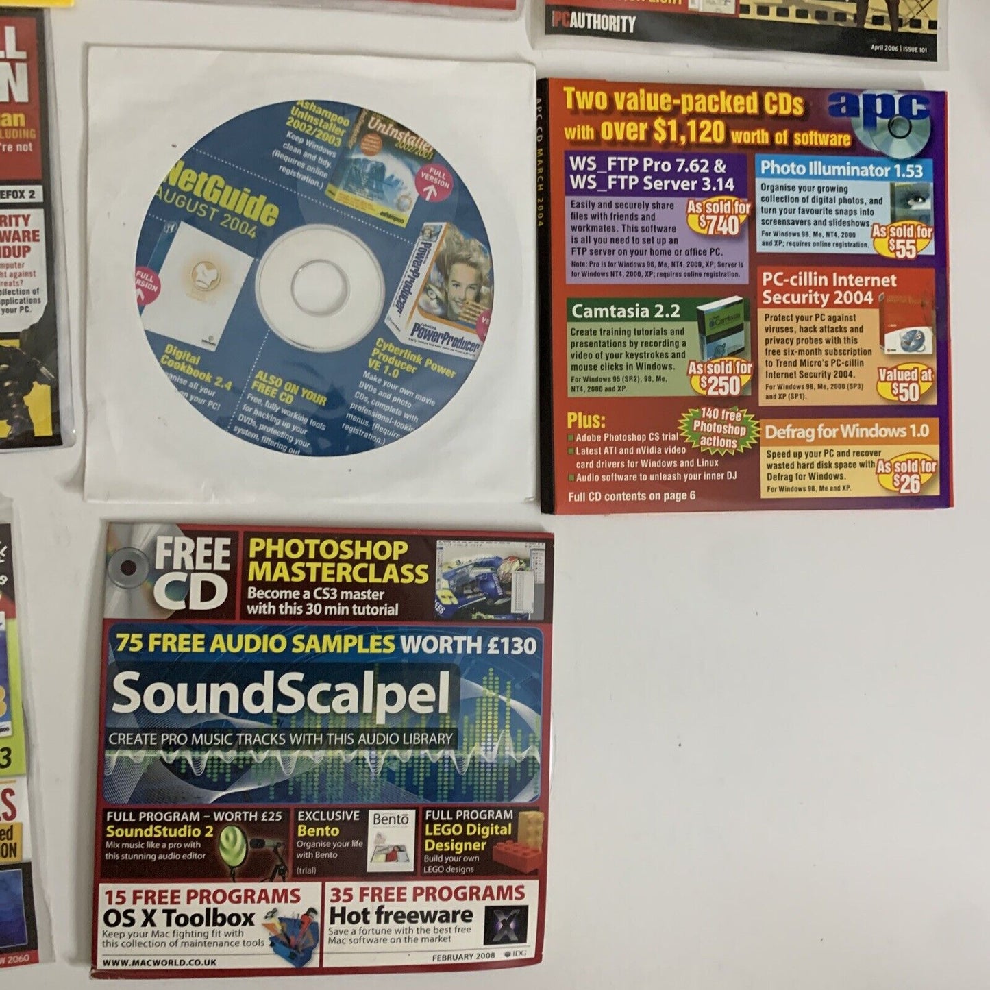 22x Computer Magazine DVD/CD Software Linux OS Trial Programs PC User APCMAG