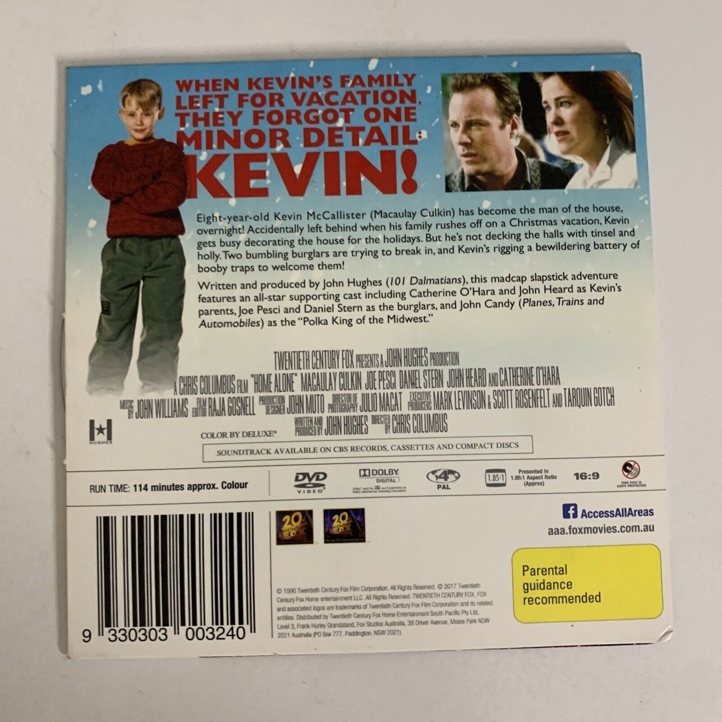 Home Alone (DVD, 1990) Macaulay Culkin, Joe Pesci, Daniel Stern Region 4