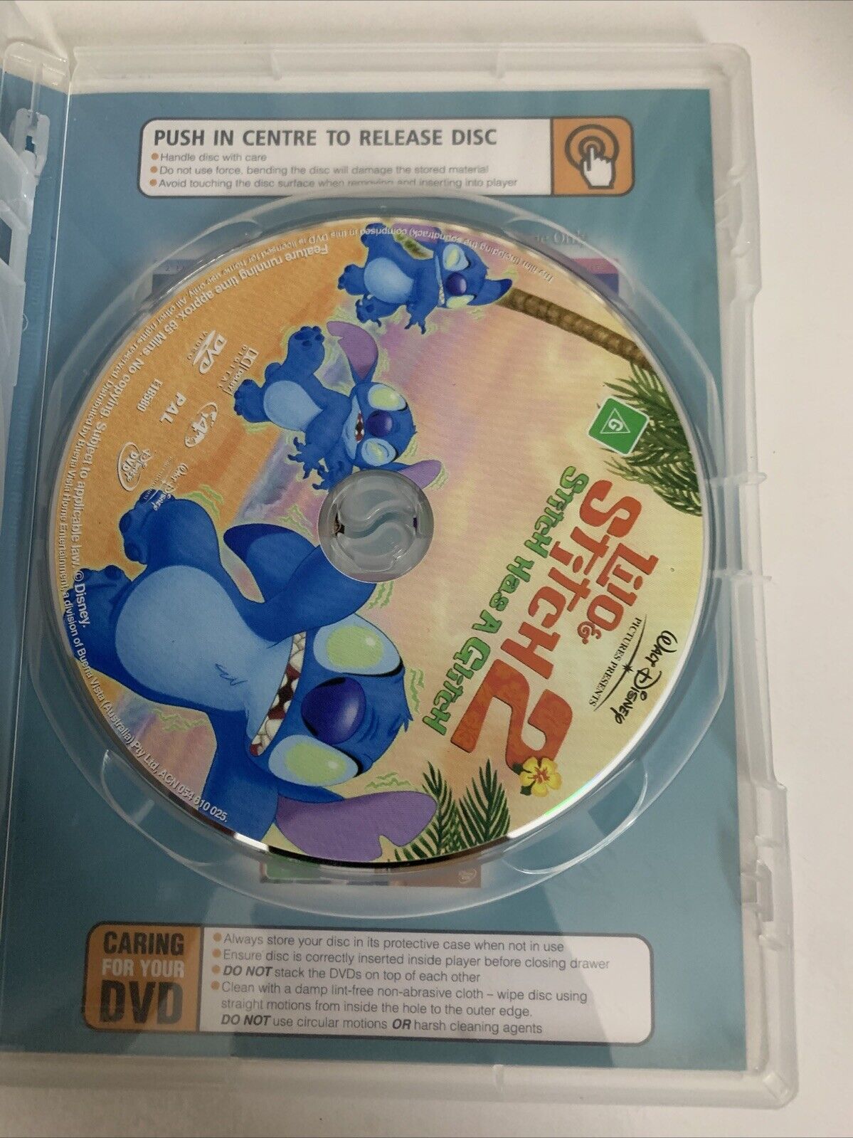 Lilo & Stitch / Lilo & Stitch 2 Stitch Has a Glitch (DVD, 2001) Disney Region 4