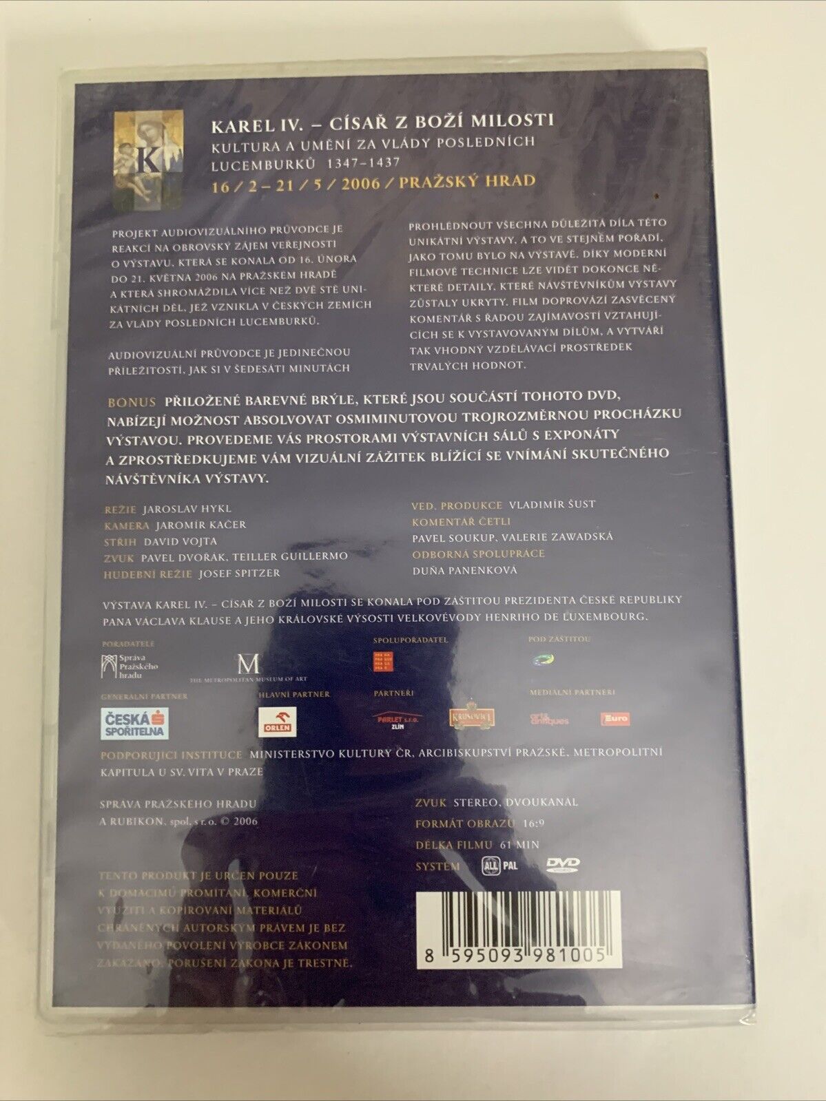 Karel IV Cisar Z Bozi Milosti (DVD) All Regions NEW Sealed