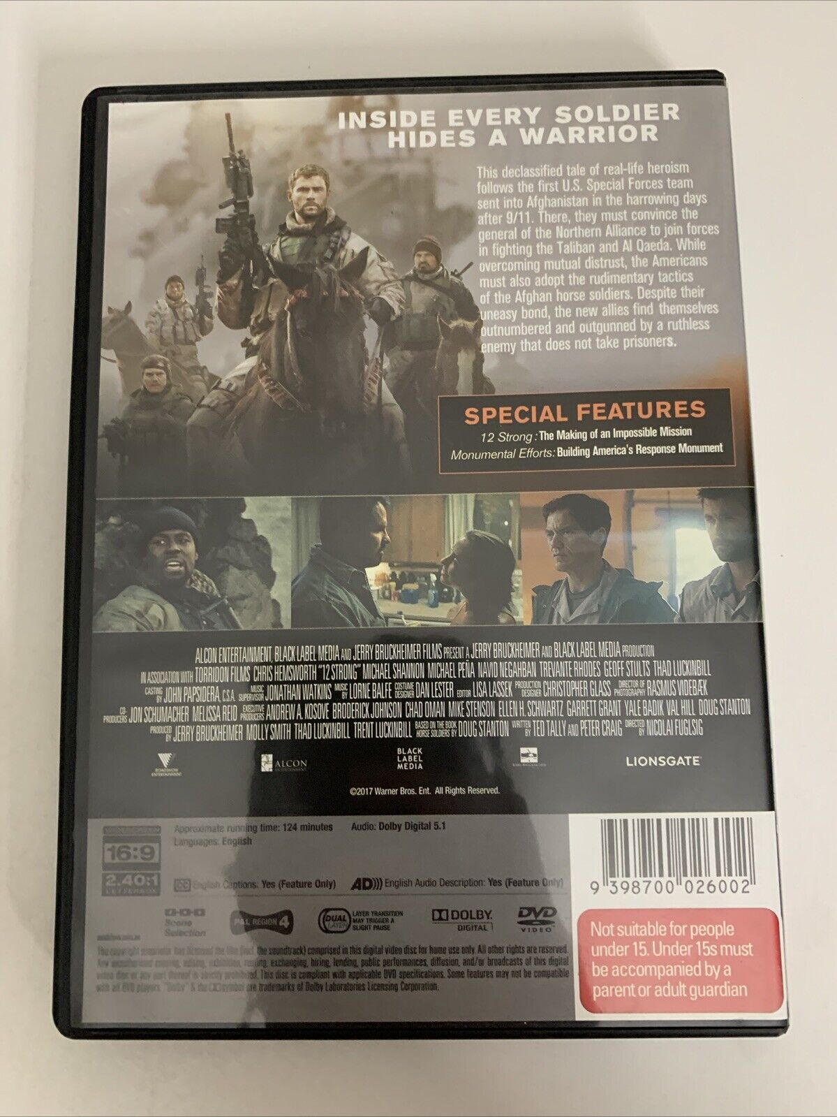 12 Strong (DVD, 2018) Chris Hemsworth Region 4