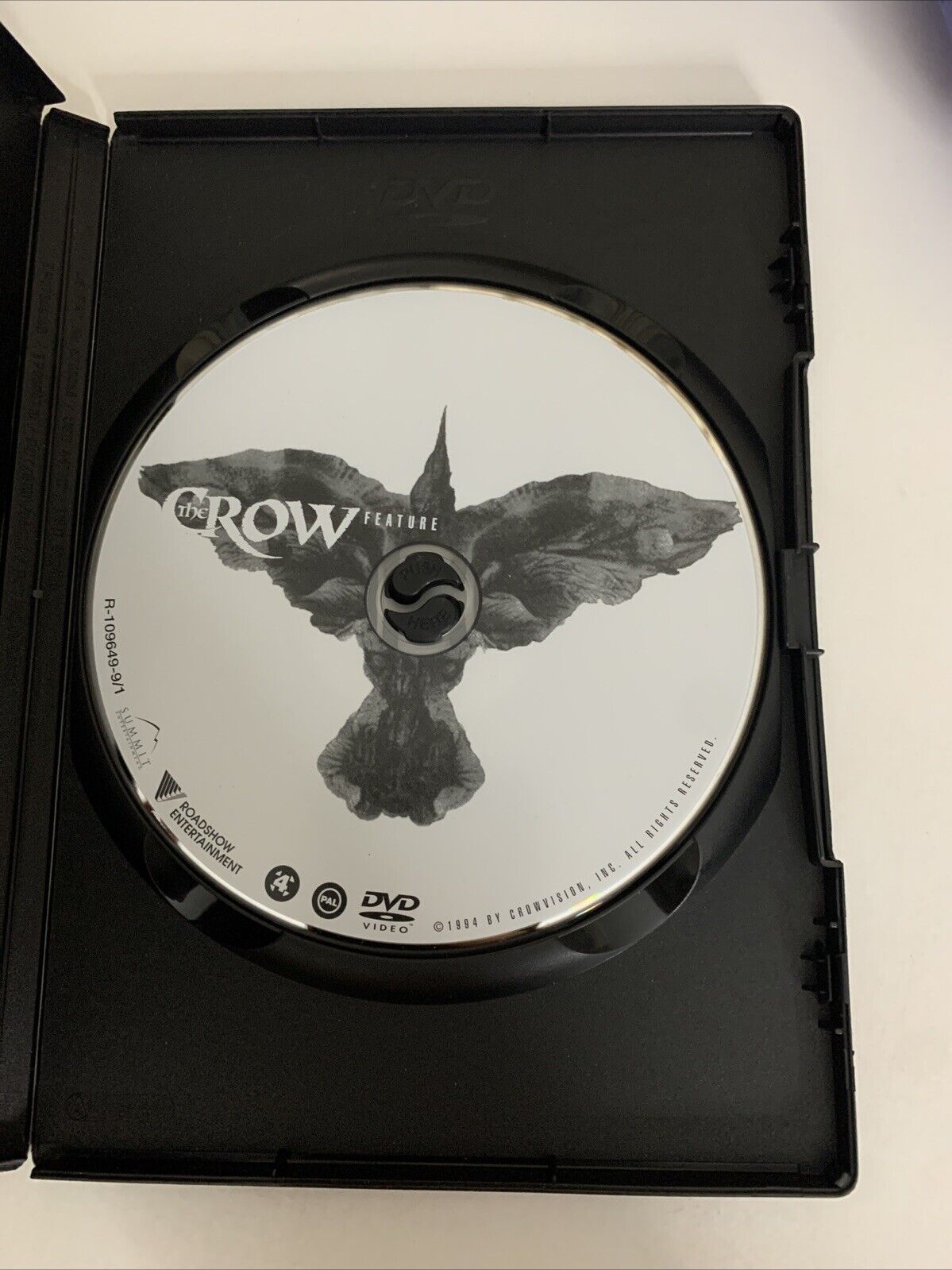 The Crow (DVD, 1994) Brandon Lee Region 4