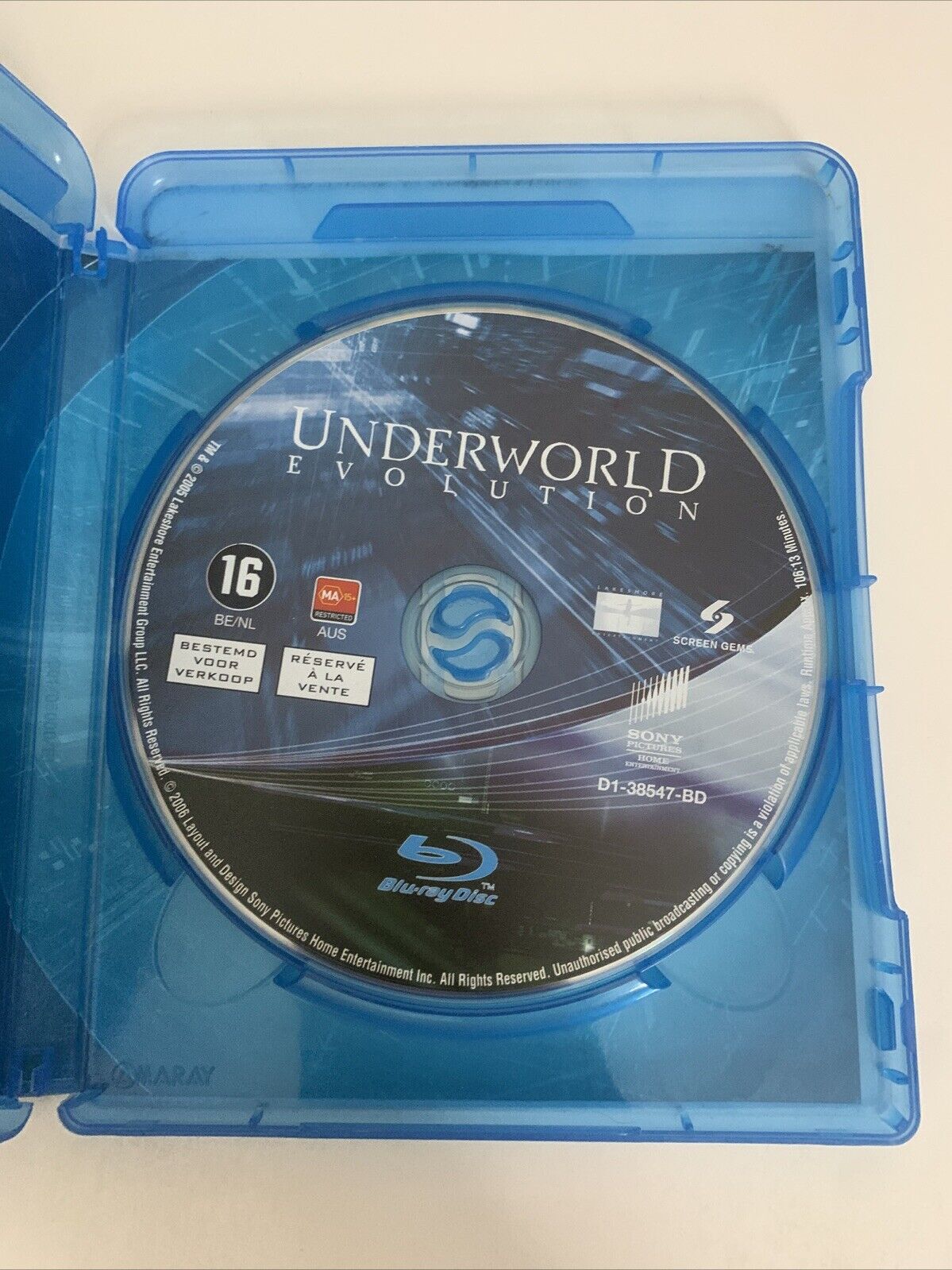 Underworld Evolution (Blu-ray, 2005) Kate Beckinsale, Scott Speedman Region B