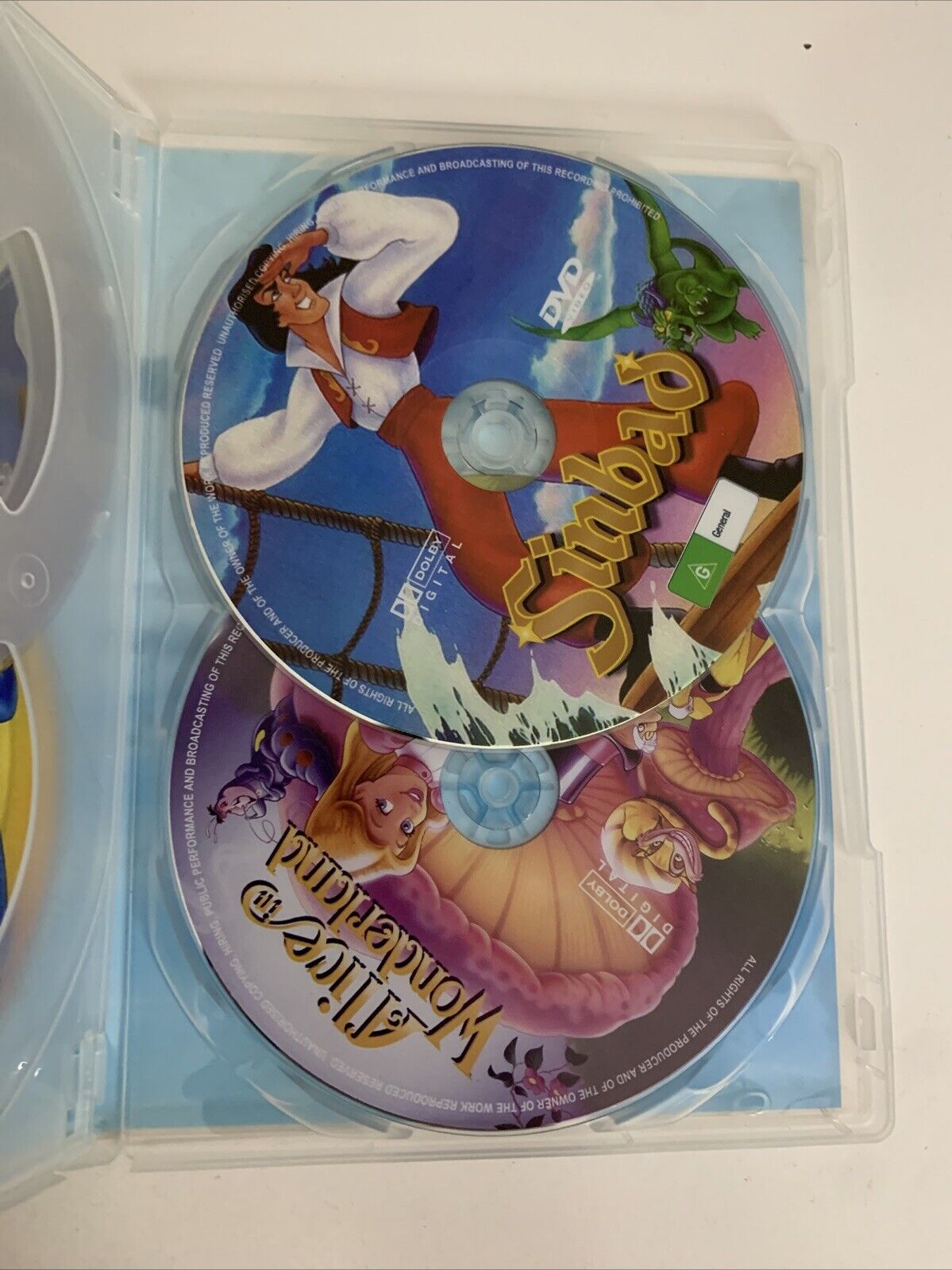 Thumbelina / Little Mermaid/ Beauty & The Beast/ Alice in Wonderland/ Sinbad DVD