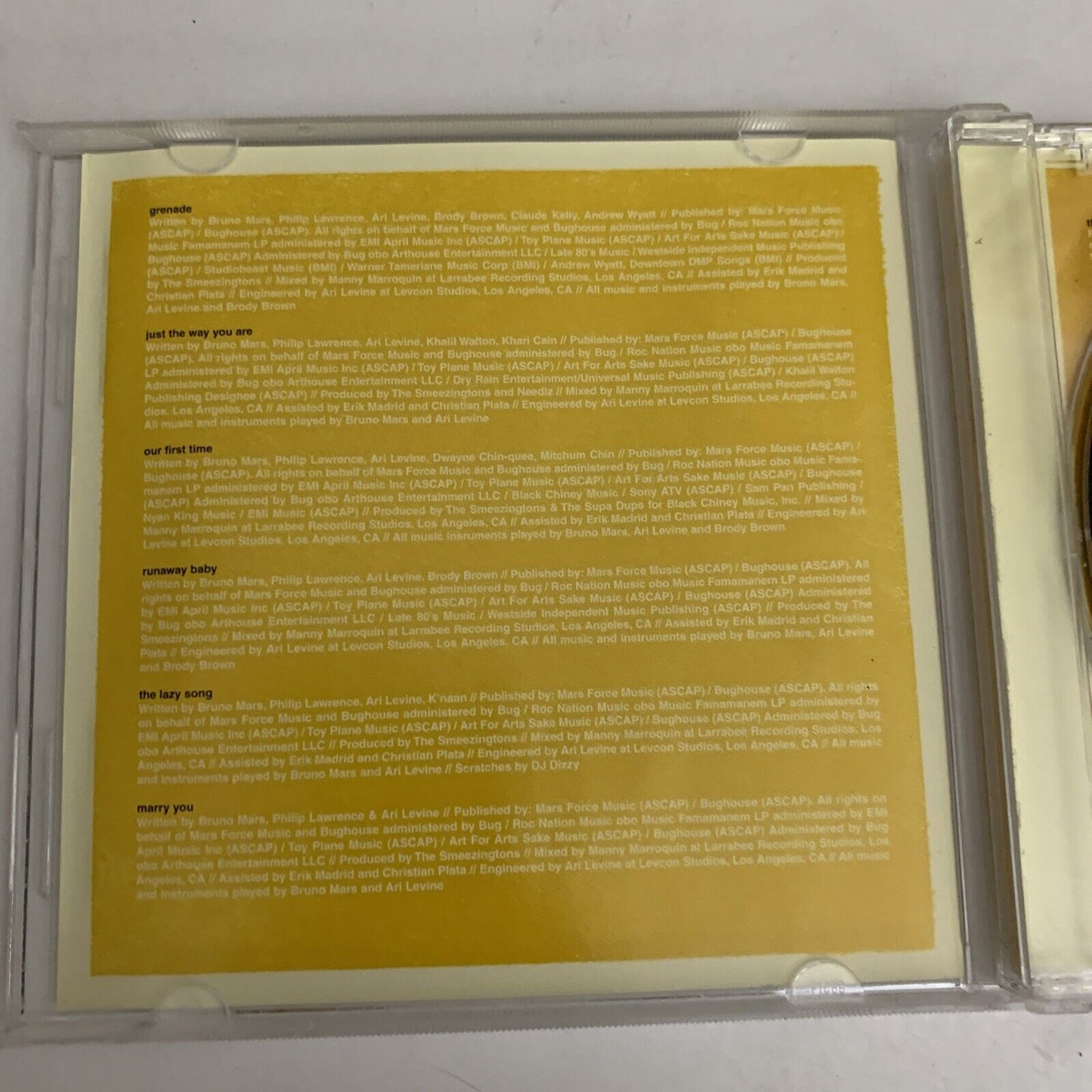 Bruno Mars – Doo-Wops & Hooligans (CD, 2010) Album