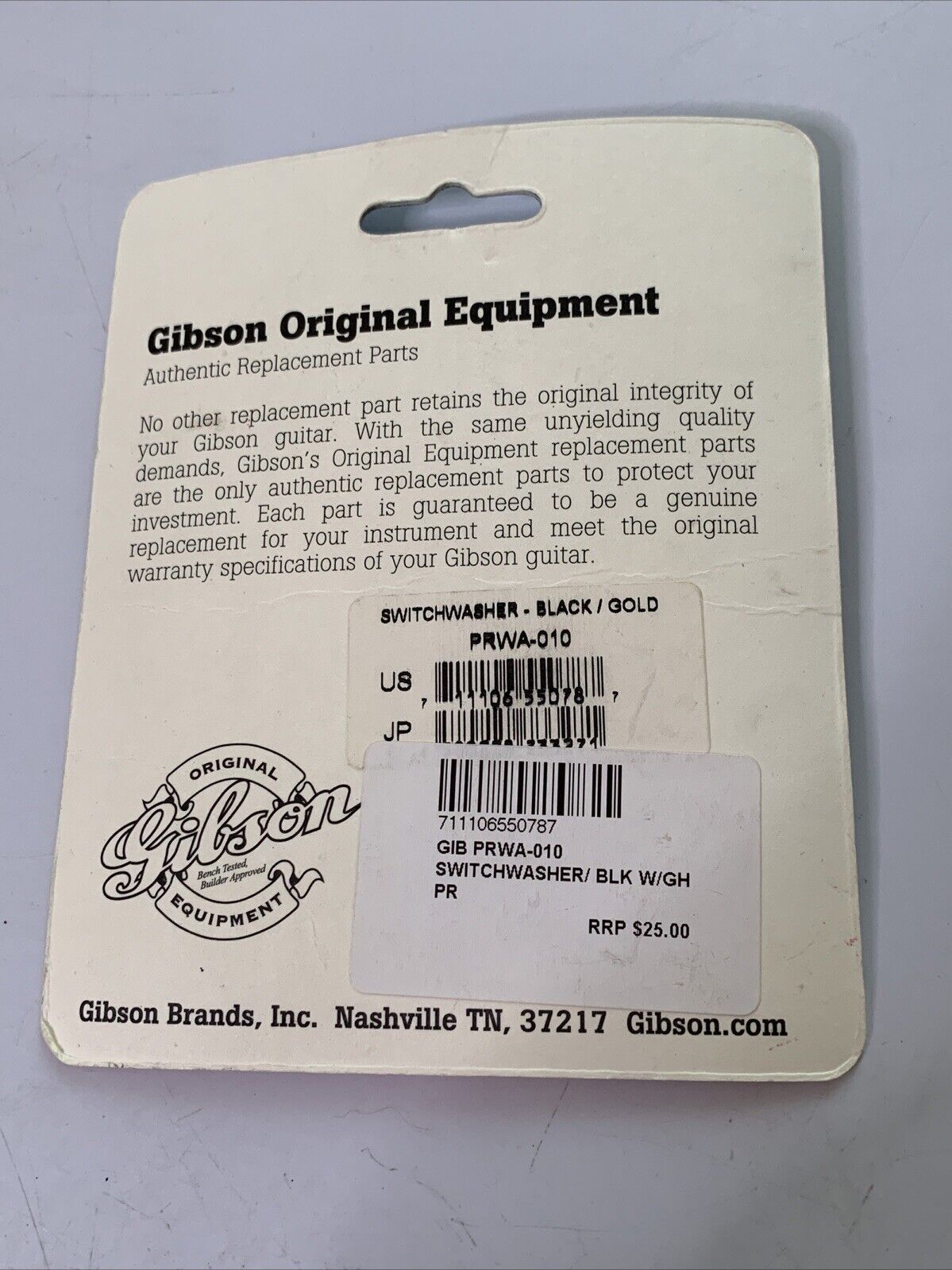 Gibson Les Paul Toggle Switch Washer Black Gold Ring Toggle Guitar NEW