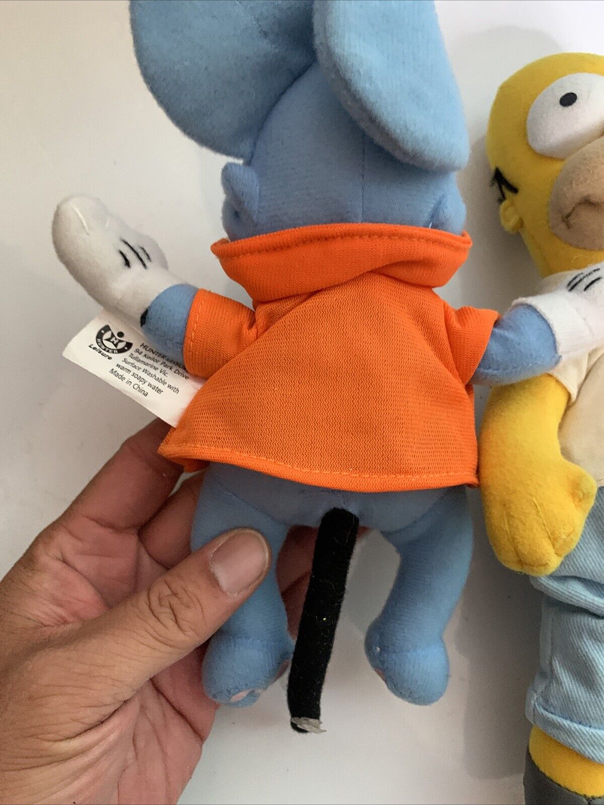 5x The Simpsons Figurines Homer Bart Itchy Radioactive Action Figure Plush Toy