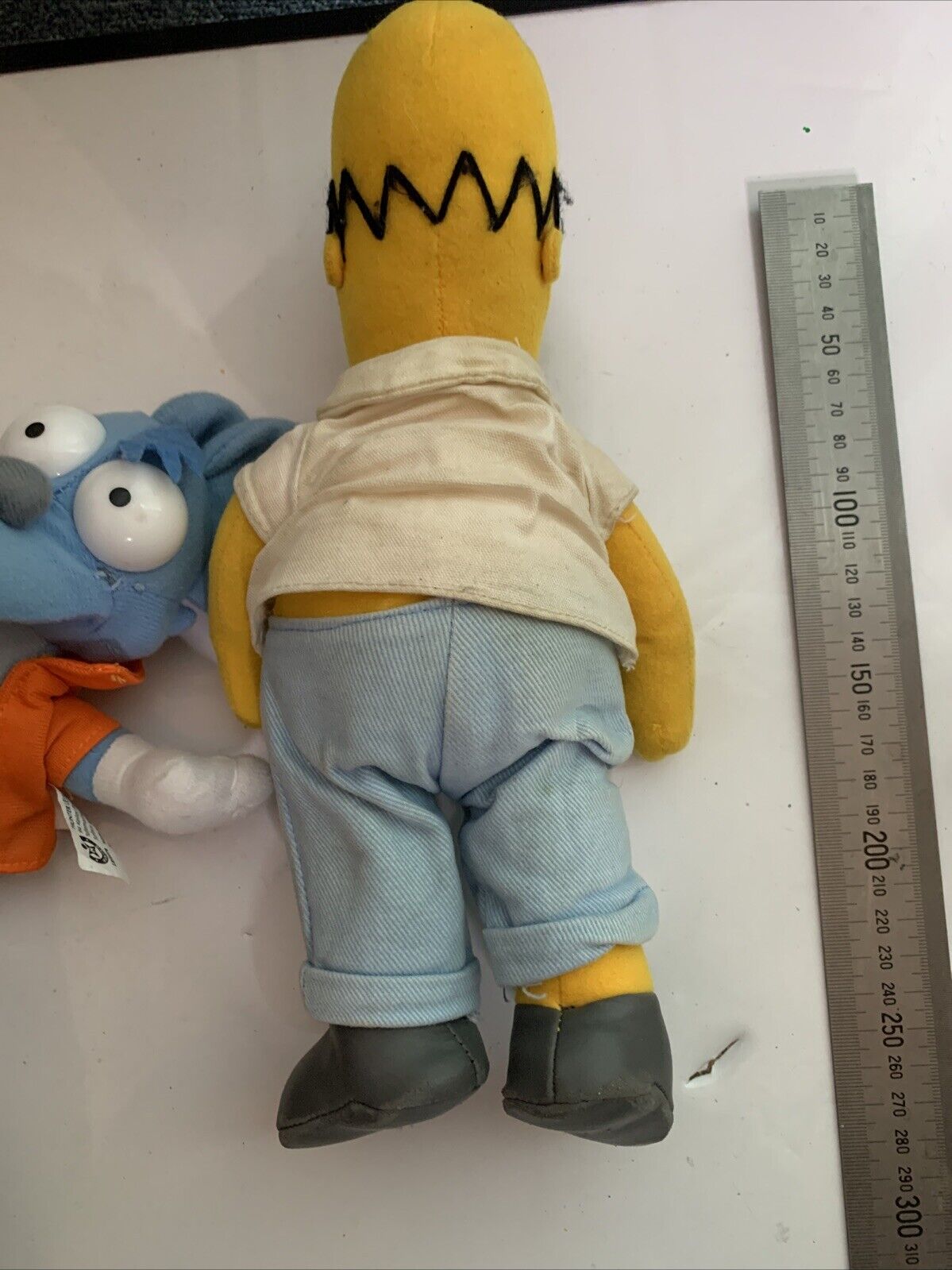 5x The Simpsons Figurines Homer Bart Itchy Radioactive Action Figure Plush Toy