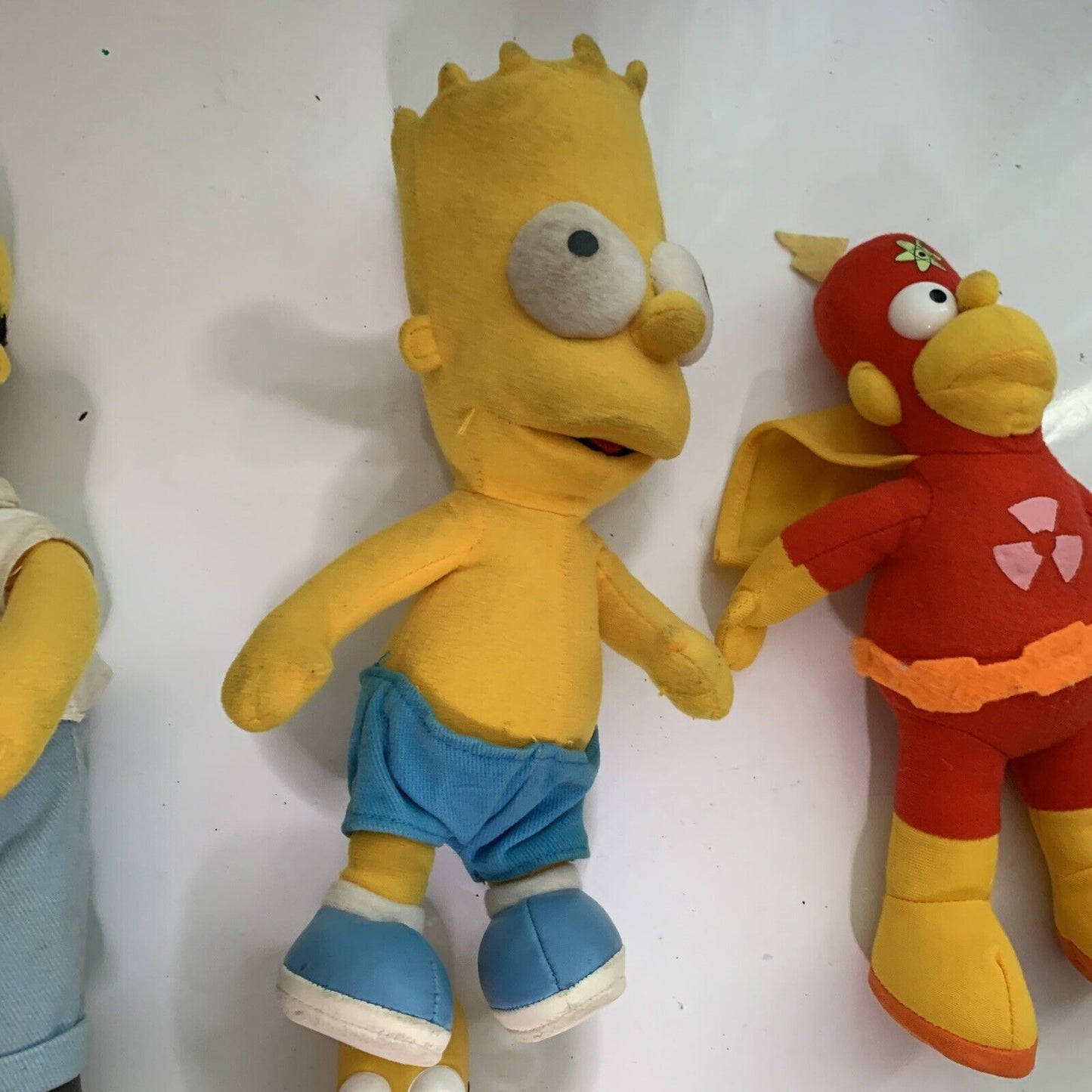 5x The Simpsons Figurines Homer Bart Itchy Radioactive Action Figure Plush Toy