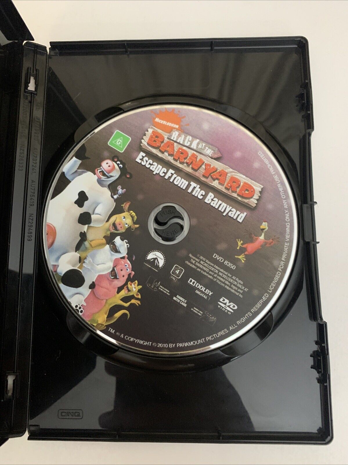 Back At The Barnyard : Escape From The Barnyard (DVD, 2009) Animation Region 4