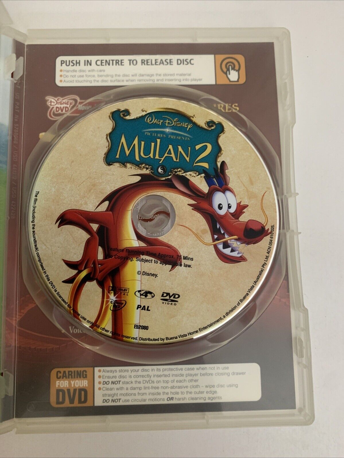 Mulan II (DVD, 2004) Disney Animated Film Region 4