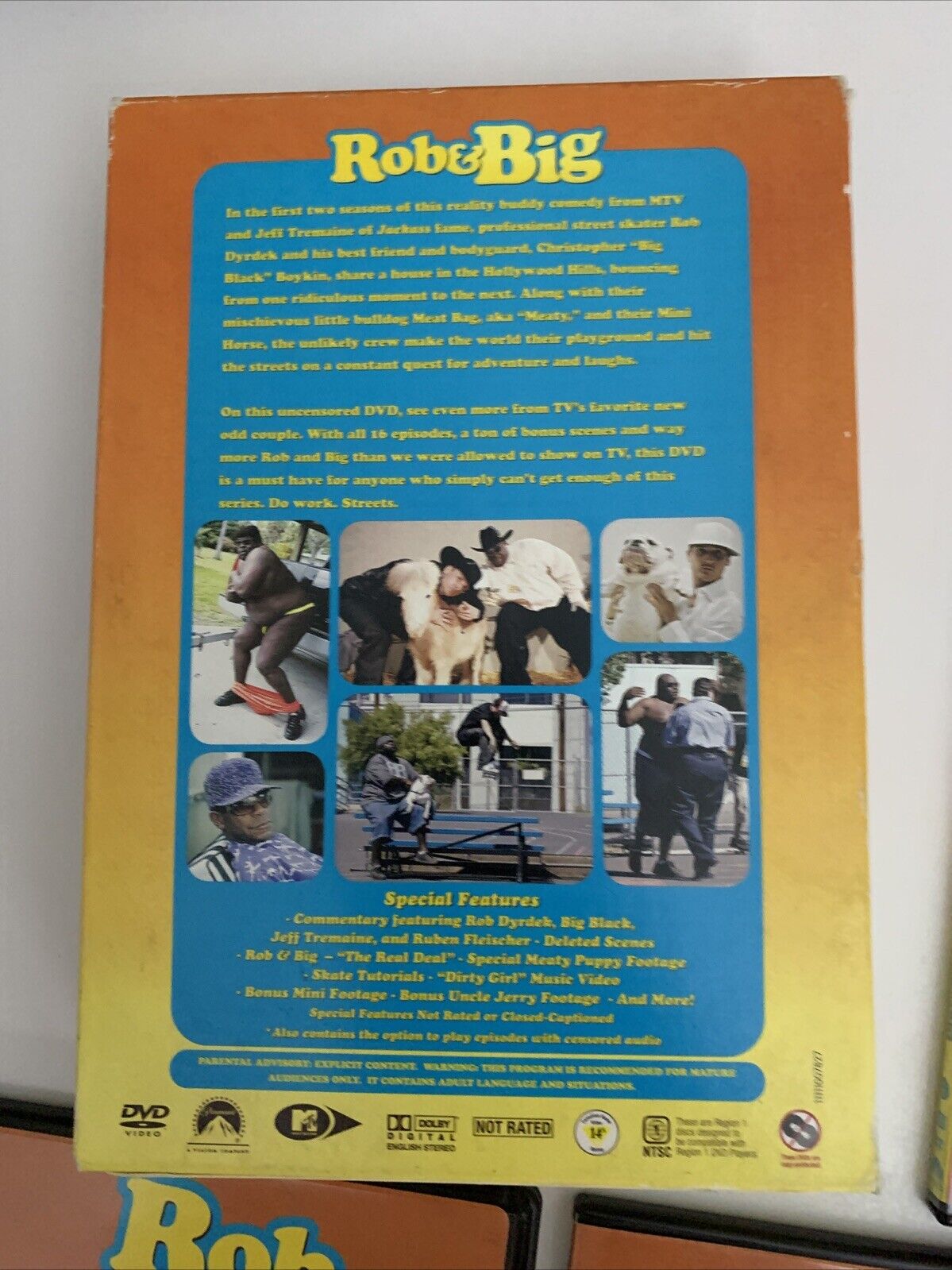 Rob & Big Complete Season 1 & 2 Uncensored (DVD, 2006) MTV Region 1