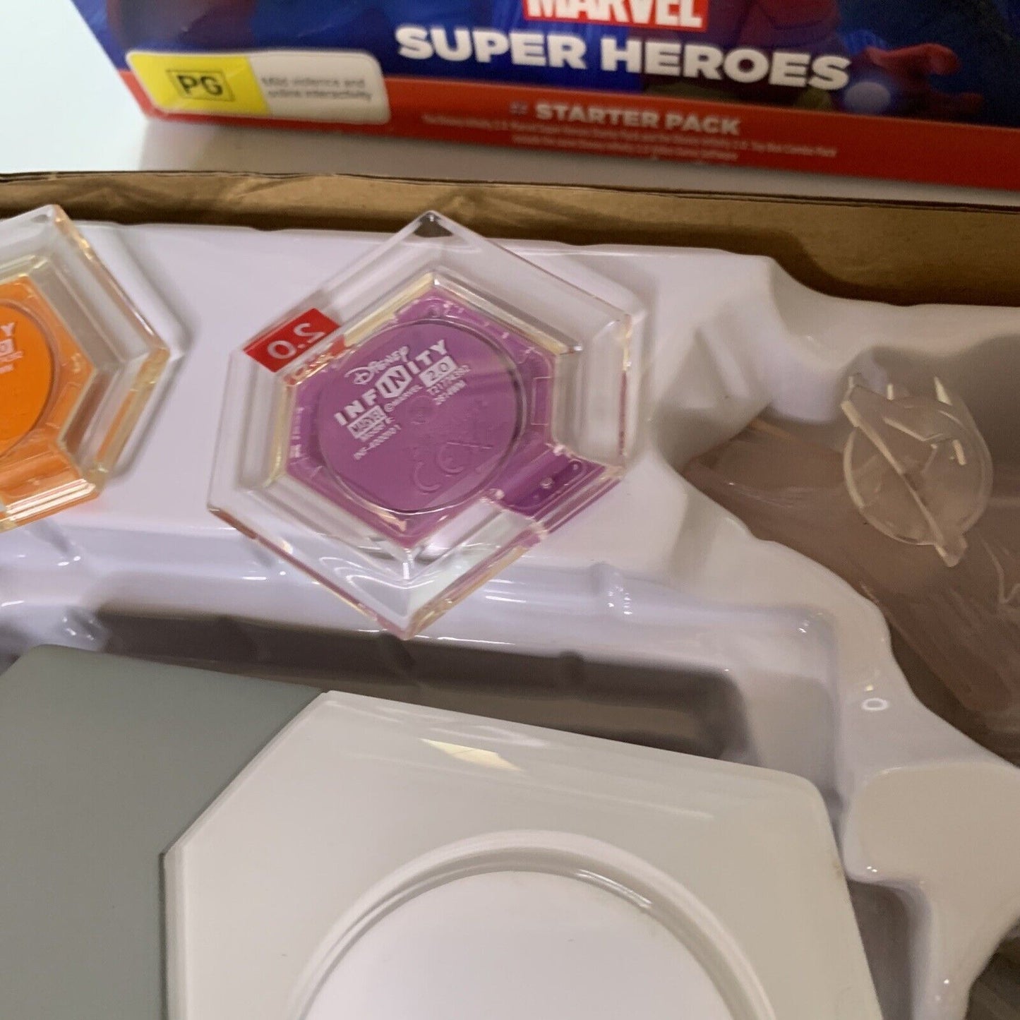 Disney Infinity Marvel Super Heroes Starter Pack Wii U Iron Man Thor Black Widow