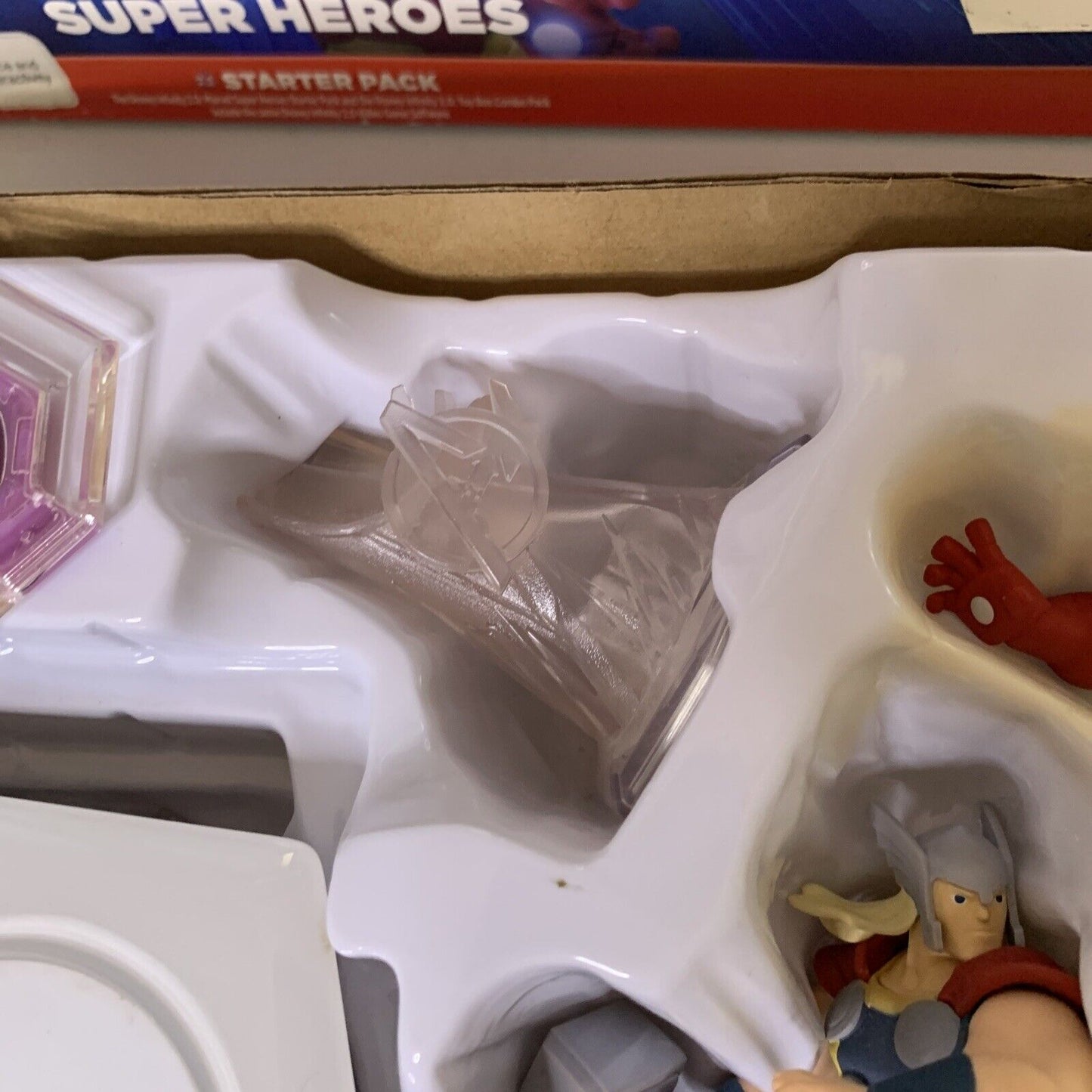 Disney Infinity Marvel Super Heroes Starter Pack Wii U Iron Man Thor Black Widow