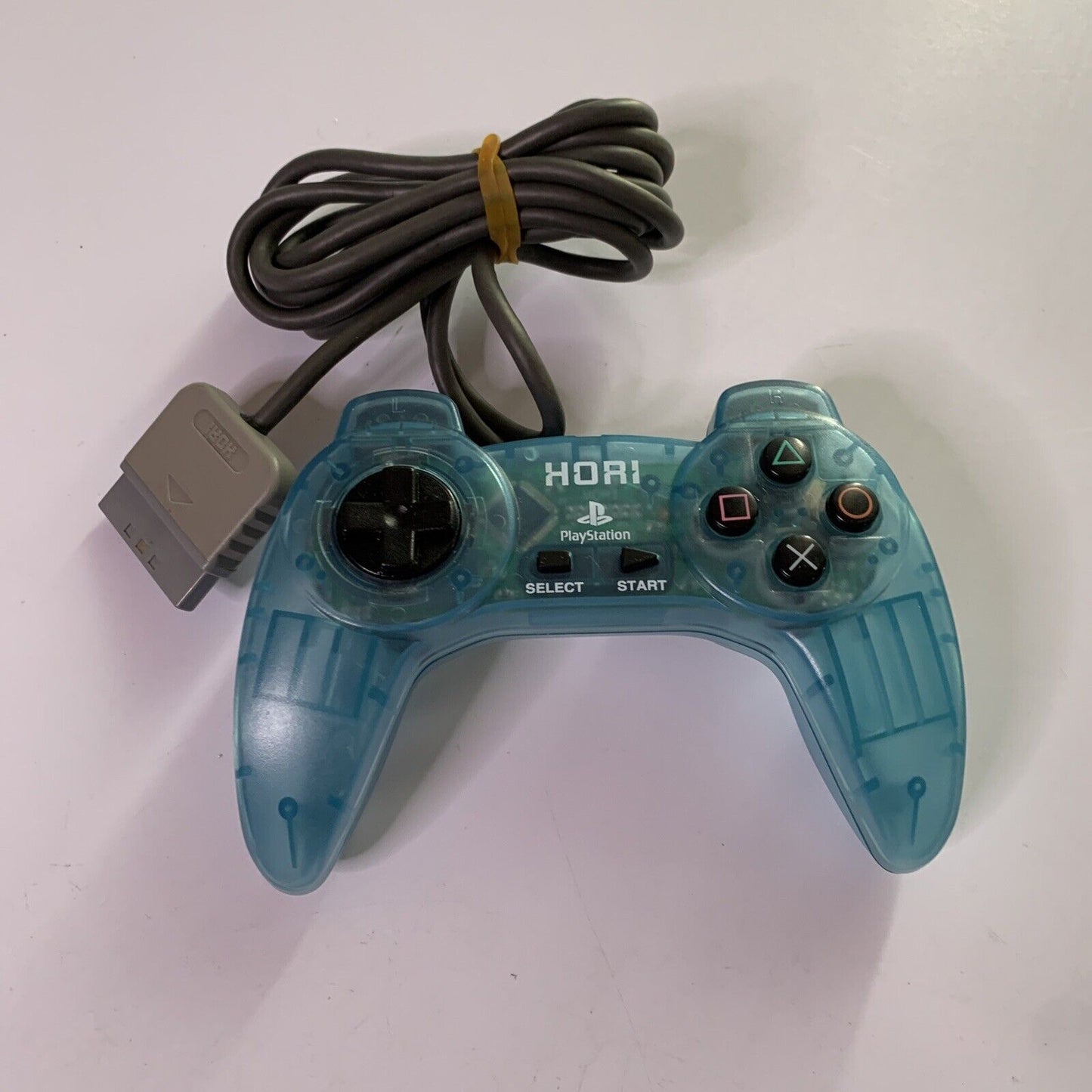 Hori Pad II PlayStation Gamepad Controller For PS1 PS2 Clear Blue Made Japan