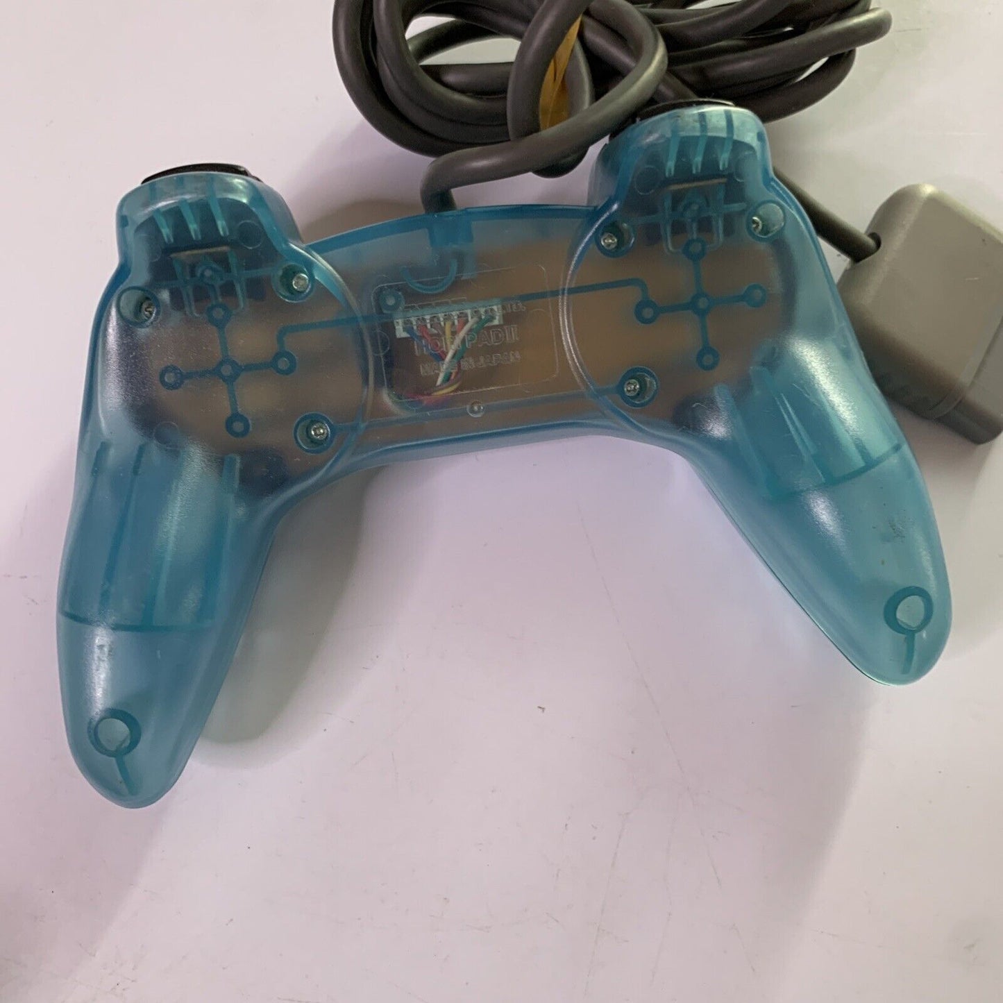 Hori Pad II PlayStation Gamepad Controller For PS1 PS2 Clear Blue Made Japan