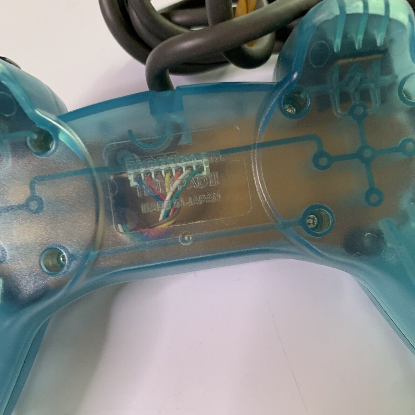 Hori Pad II PlayStation Gamepad Controller For PS1 PS2 Clear Blue Made Japan