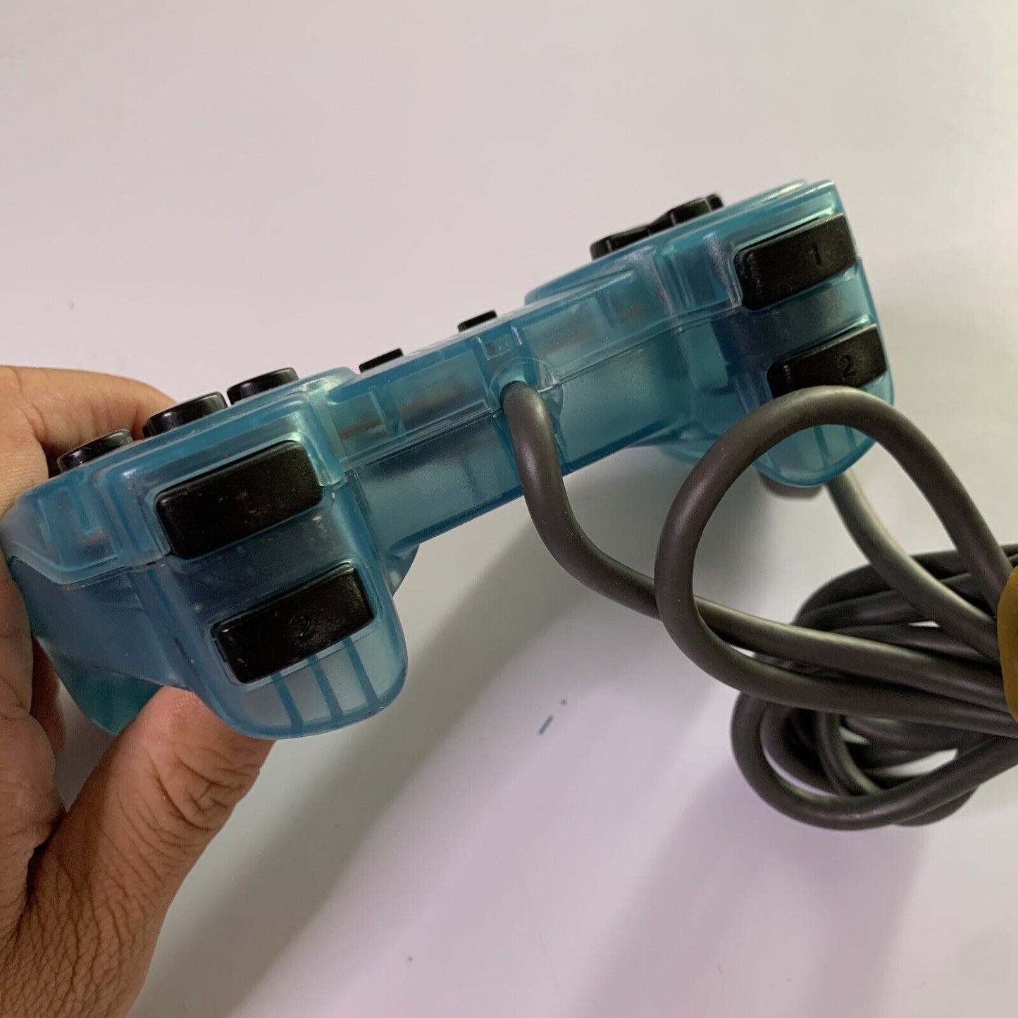 Hori Pad II PlayStation Gamepad Controller For PS1 PS2 Clear Blue Made Japan