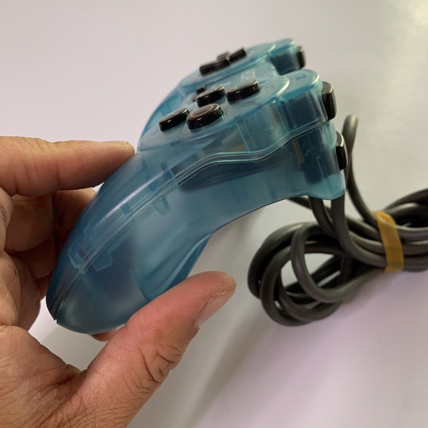 Hori Pad II PlayStation Gamepad Controller For PS1 PS2 Clear Blue Made Japan