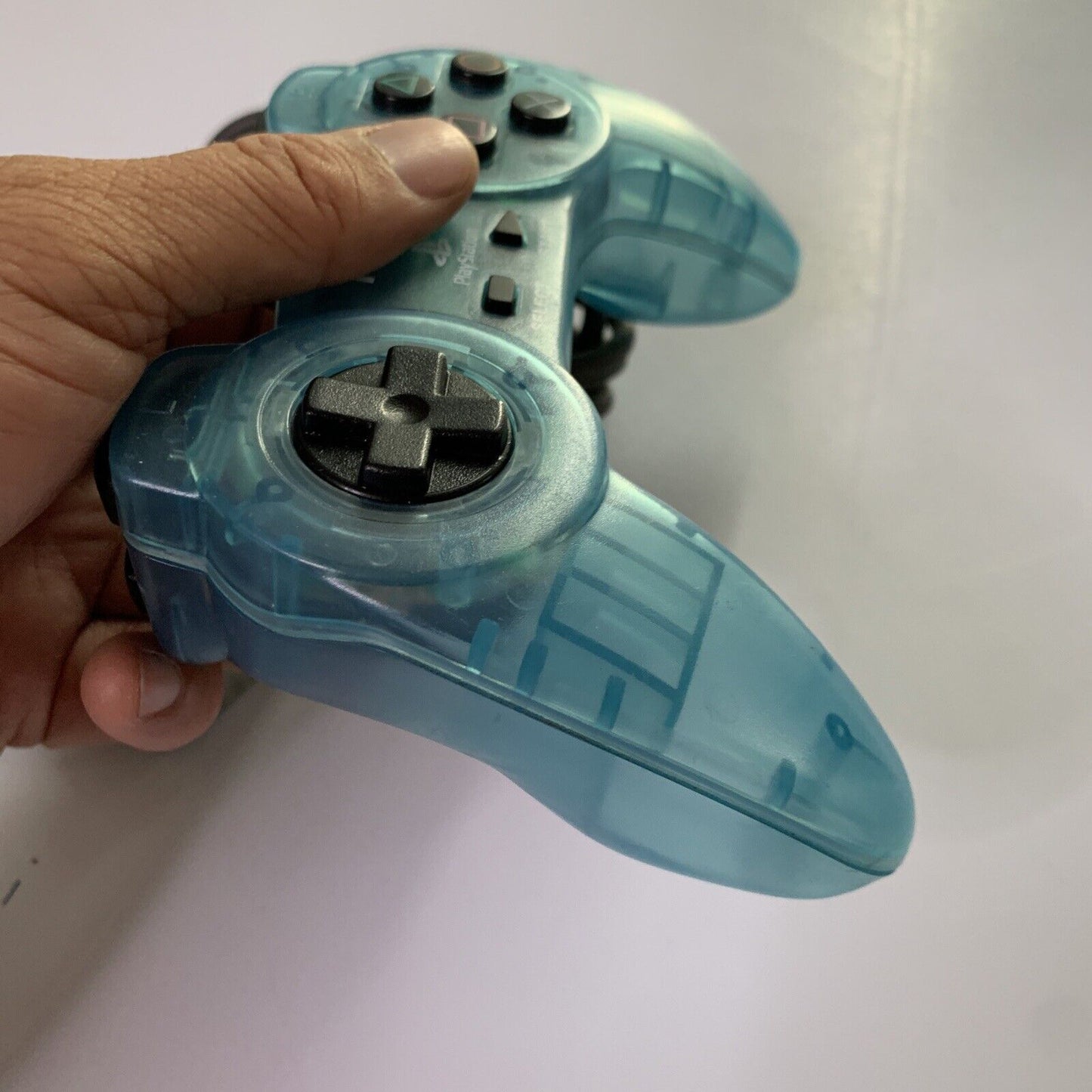Hori Pad II PlayStation Gamepad Controller For PS1 PS2 Clear Blue Made Japan