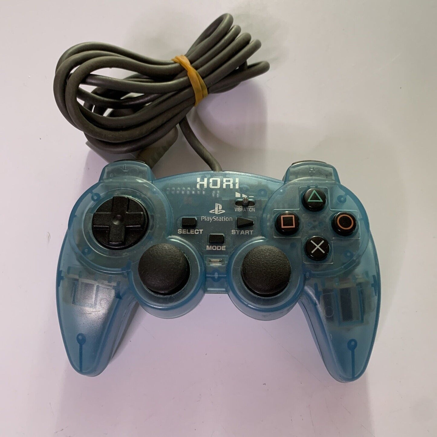 Hori Sindou Pad Sony PlayStation Controller PS1 PS2 Blue Clear Japan