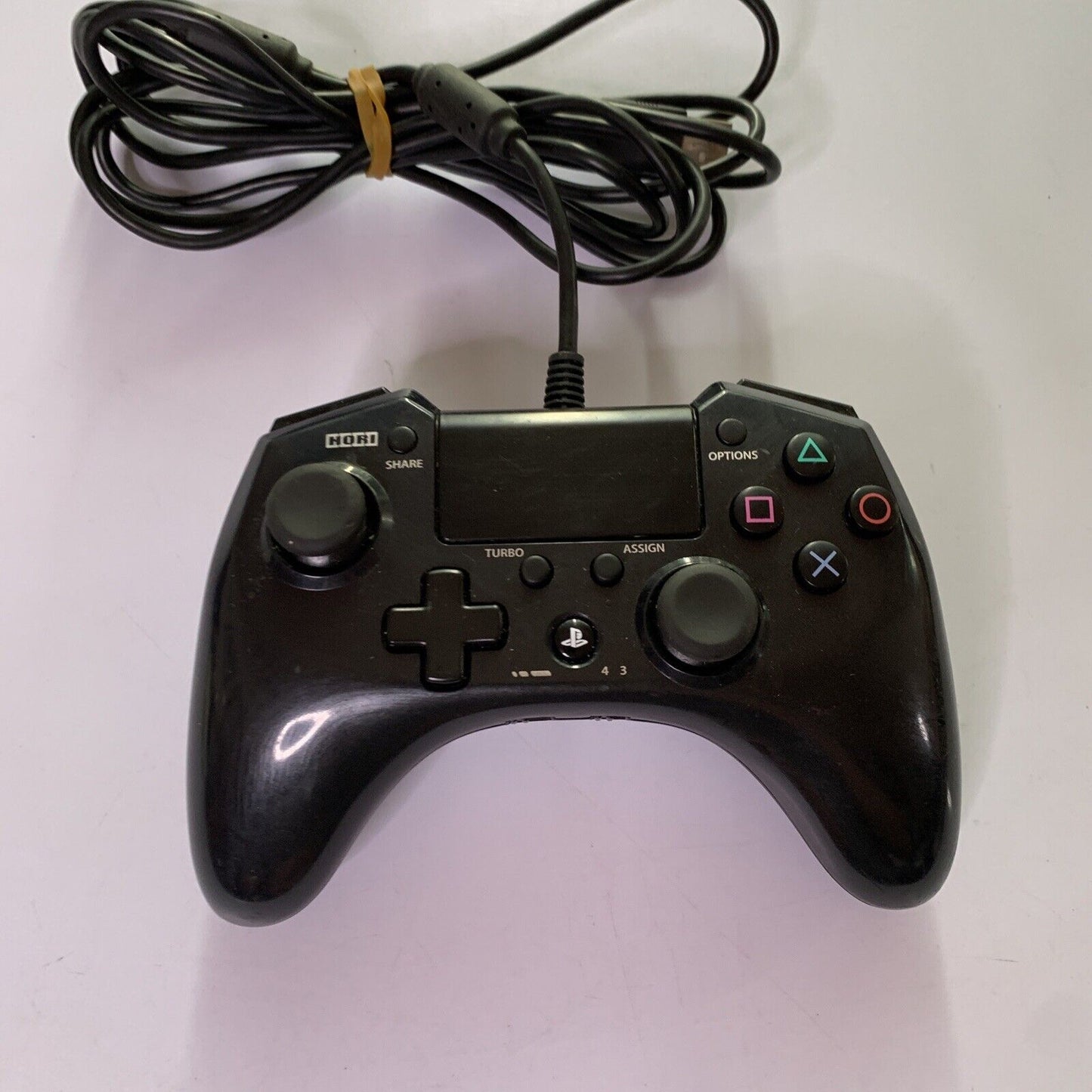 Hori Pad FPS Plus Sony PlayStation 4 PS4 PS3 Controller Black Turbo Function