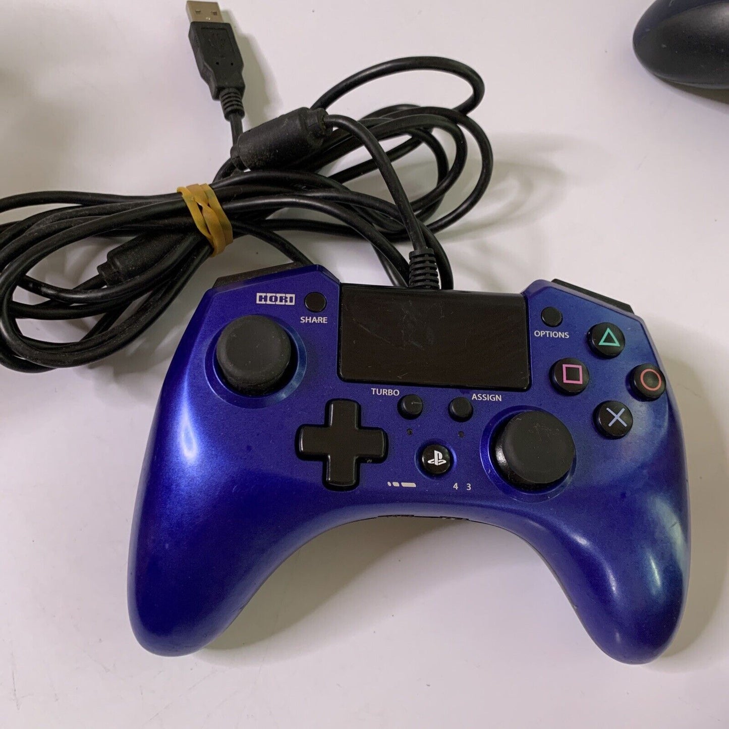 Hori Pad FPS Plus Sony PlayStation 4 Controller for PS3 PS4 Turbo Function Blue