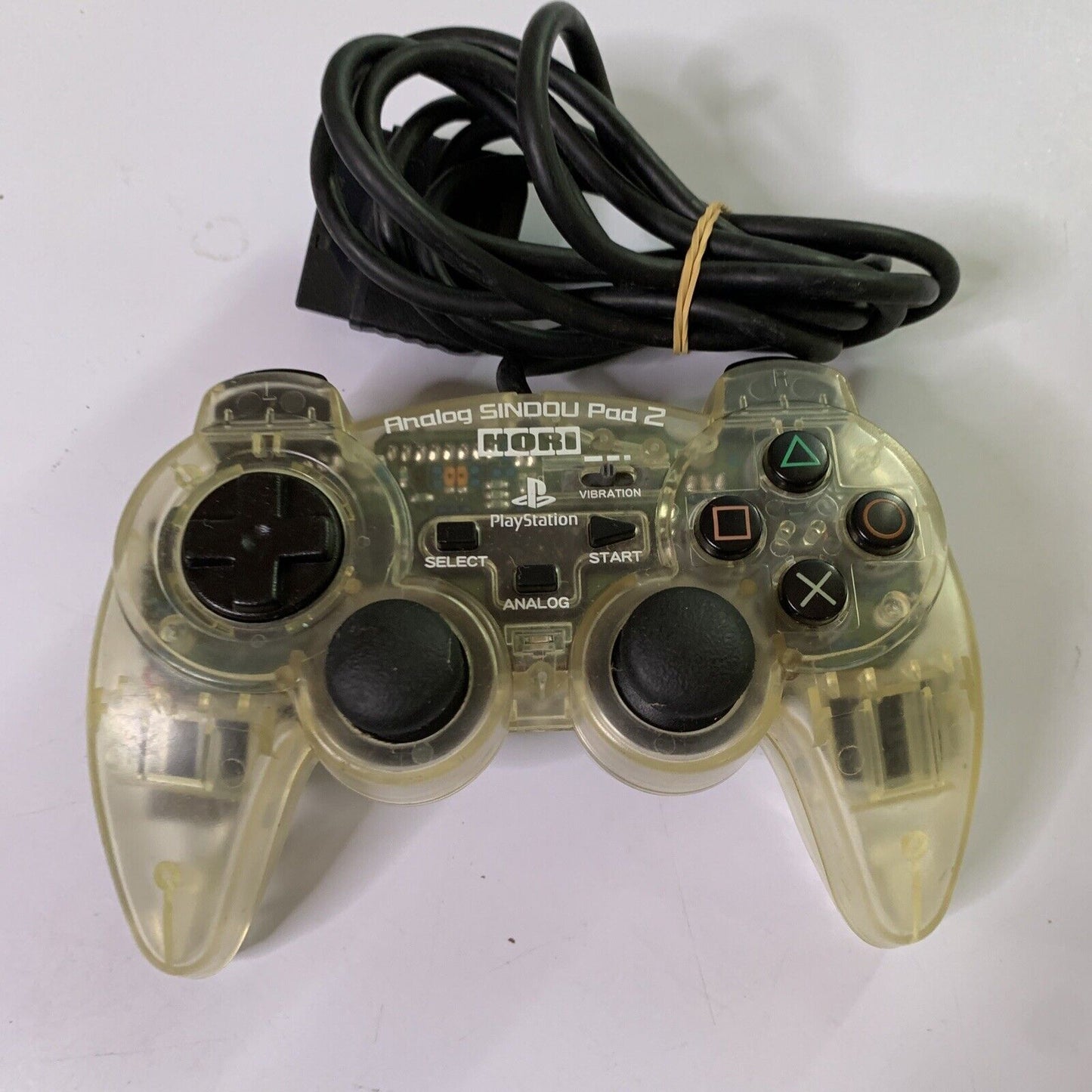 Hori Analog Sindou Pad 2 Sony PlayStation 2 Controller PS2 Clear Strong Rumble