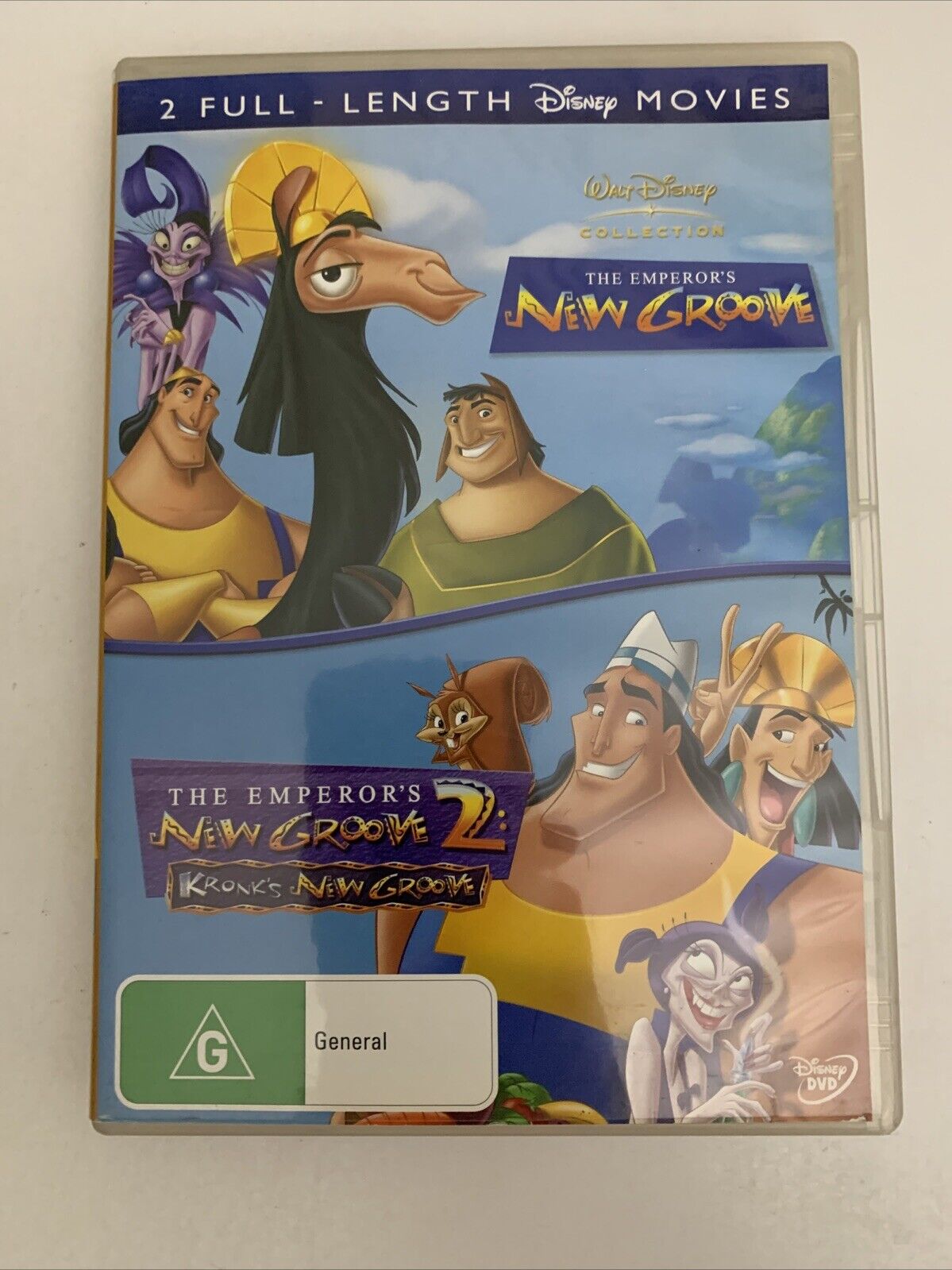 Emperor's New Groove 1 & 2 Kronk's New Groove (DVD, 2000, 2-Disc) Disney Region4