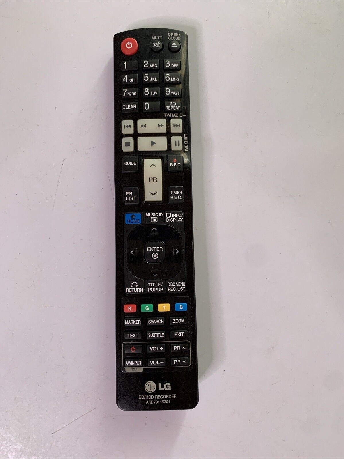 VINABTY Telecomando Ricambio AKB73115301 Per Lettori LG Blu-Ray - Compatibile Con HR536D, HR537D, HR558D, HR559D