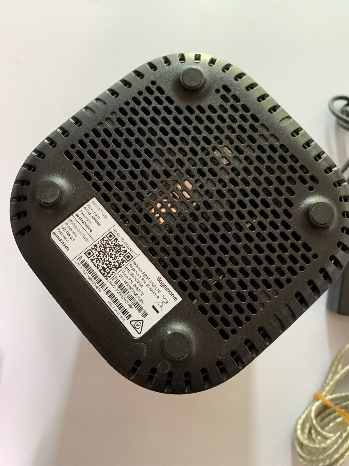 Optus Sagemcom Fast 5393 LTE Ultra WiFi Gen 2 NBN Modem Wirelesss Router with 4G