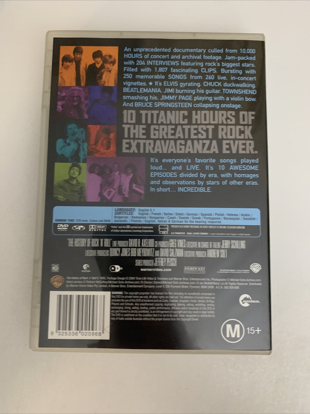 History Of Rock 'N' Roll (DVD, 1995, 5-Disc Set) Region 4